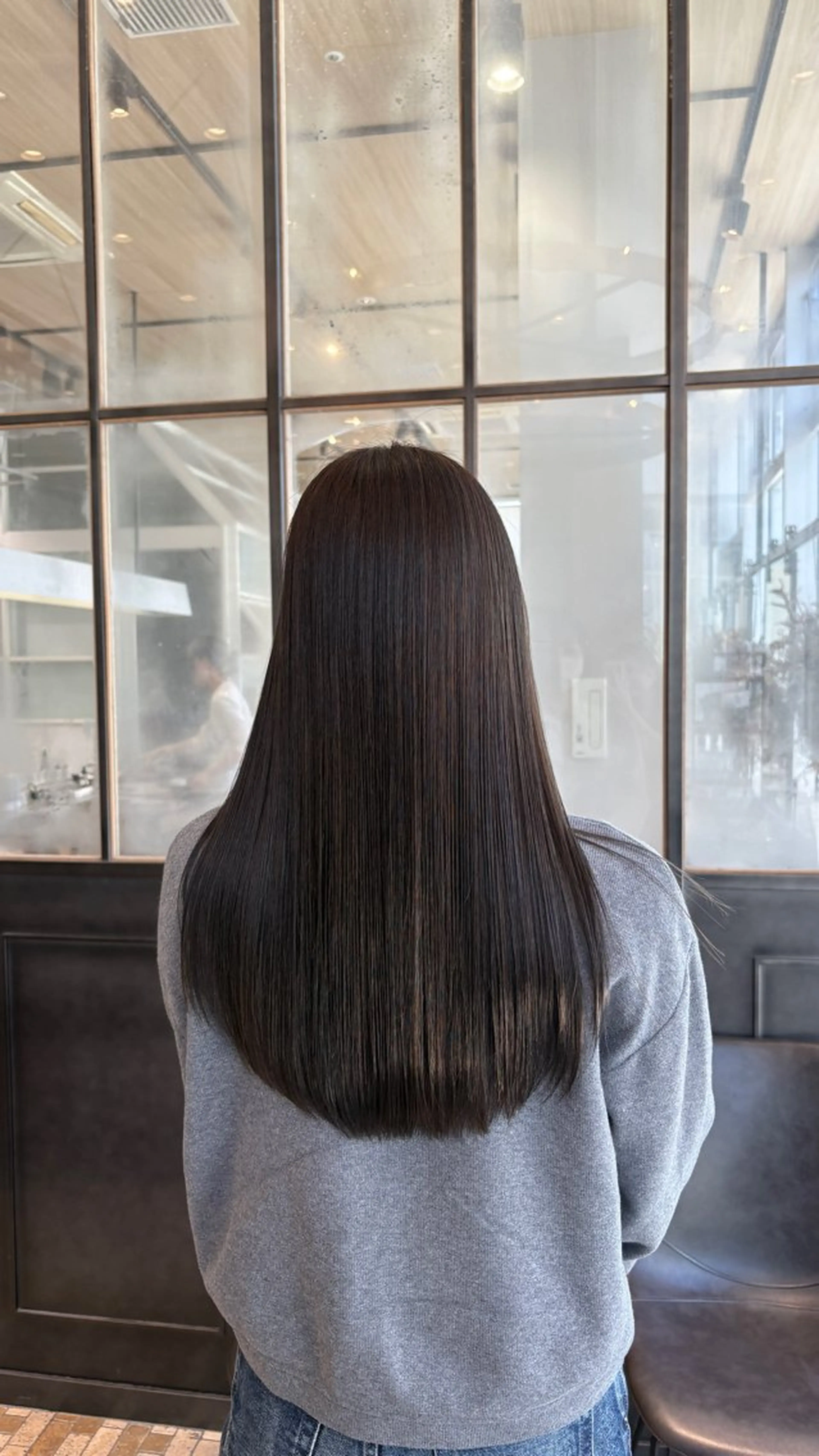 ロング カット ヘアカラー 縮毛矯正 透明感カラー♡ Mahoのヘアスタイル