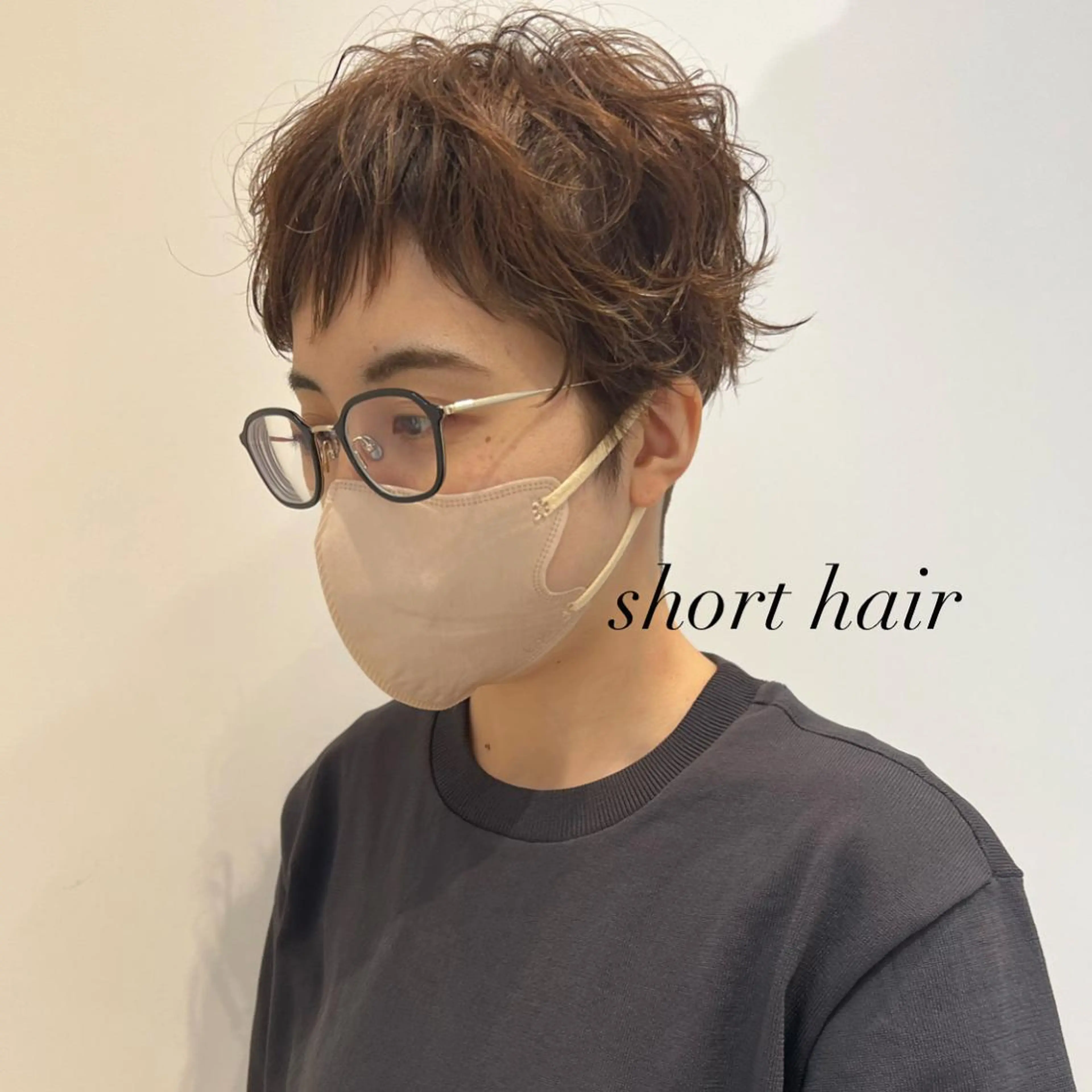 ショート カラー パーマ ベリーショート ショートヘア rougy所属・ベリーショート/ パーマ/shioriのヘアスタイル