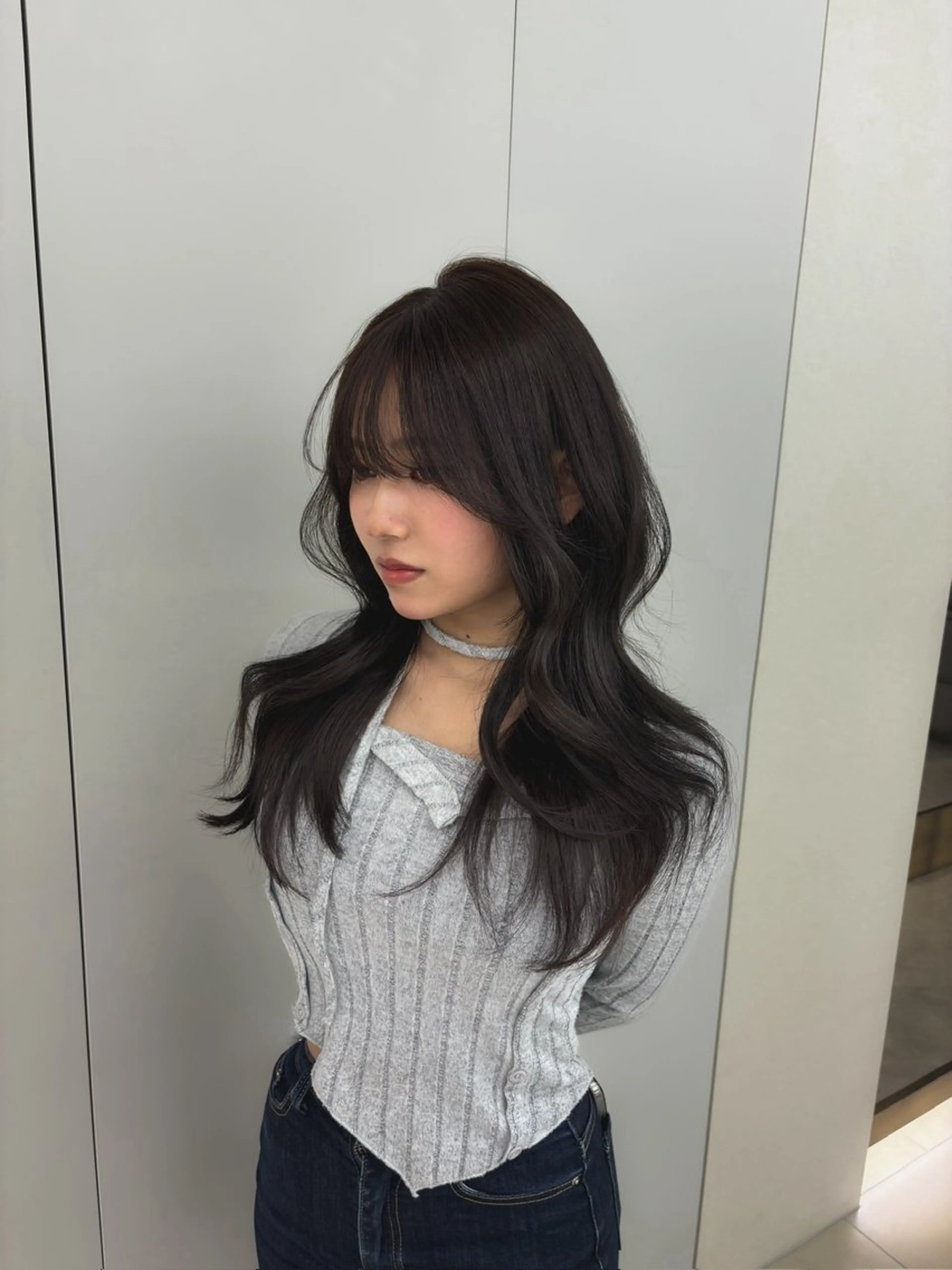 ロング カラー 🫧ボブカットモデル 韓国透明感カラー🫧のヘアスタイル