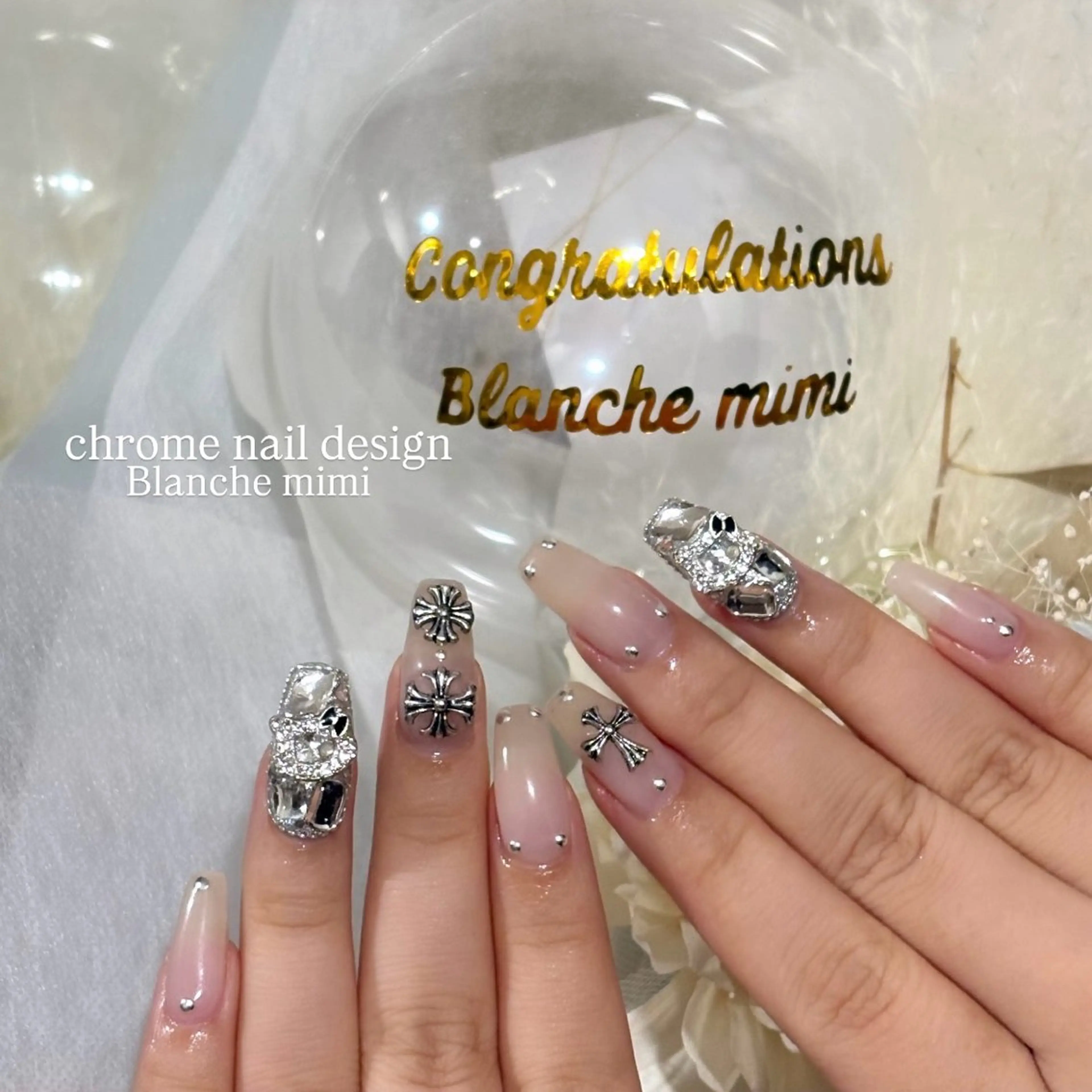 ネイル ハンドネイル Blanche mimi.u_aのネイルデザイン