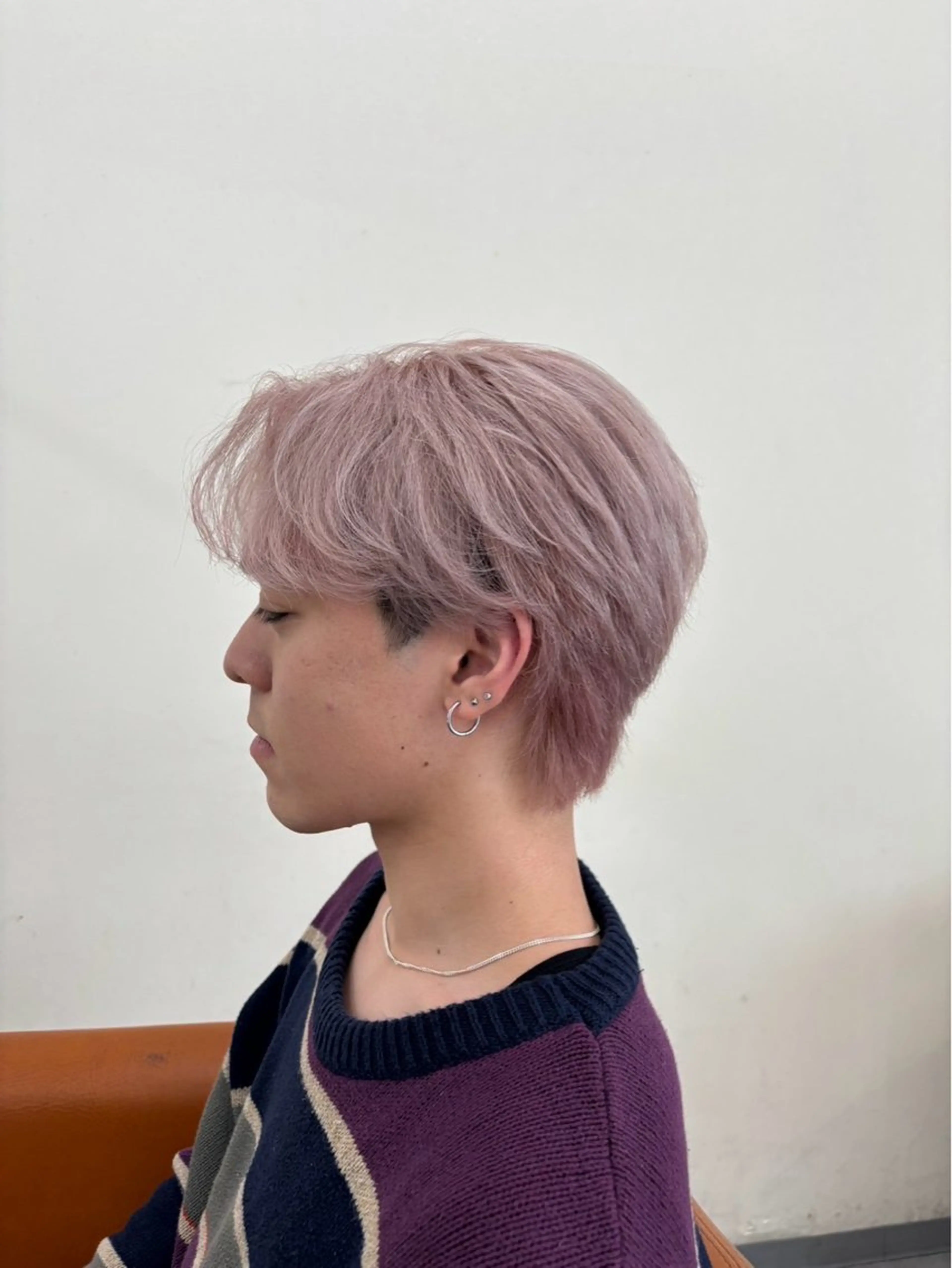 ショート カラー パーマ ヘアアレンジ メンズ ヘアカラー メンズ/パーマ/ 京都駅/井上光のヘアスタイル