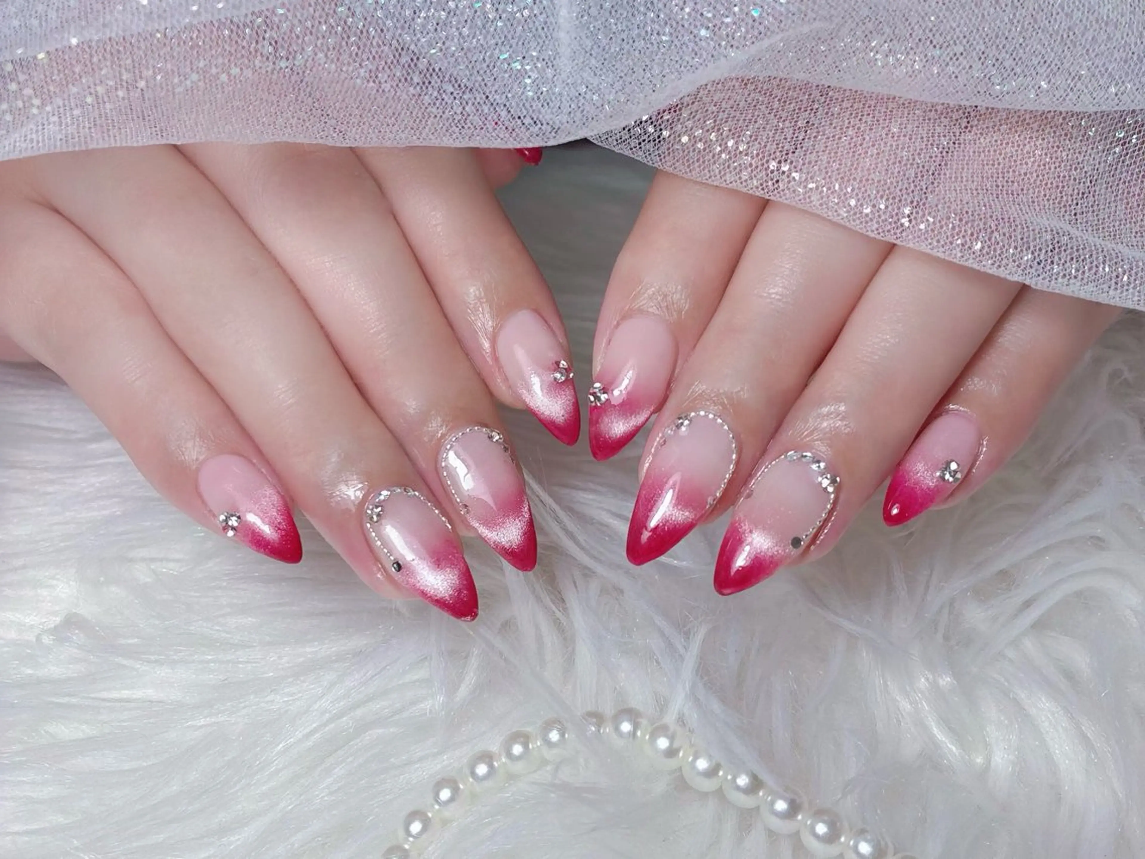 ネイル 持ち込み ニュアンスネイル ワンホンネイル ハンドネイル salon Luceのネイルデザイン