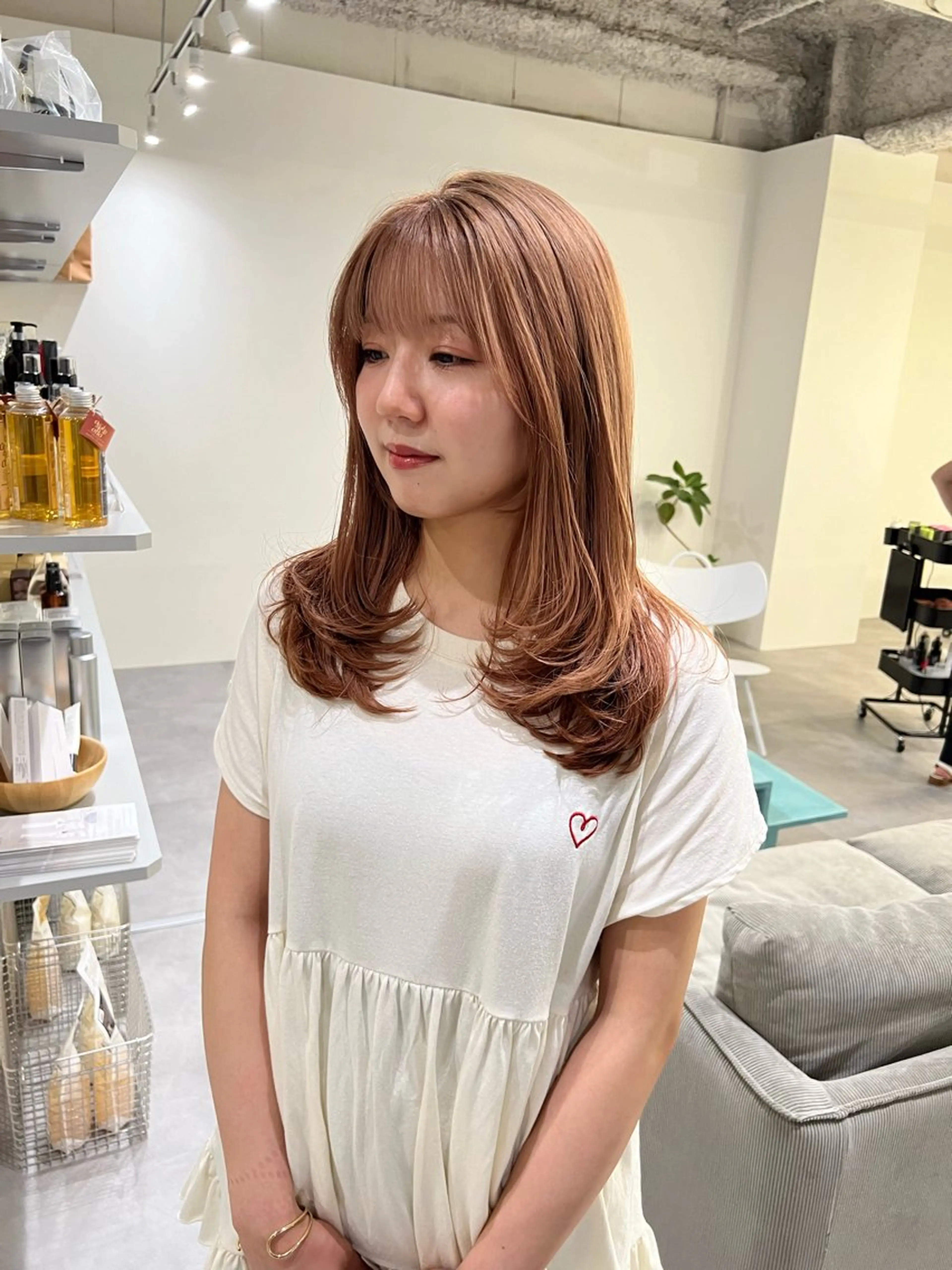 ロング レイヤーカット カット パーマ ナチュラルヘア/ 似合わせ/三宅 昌太のヘアスタイル