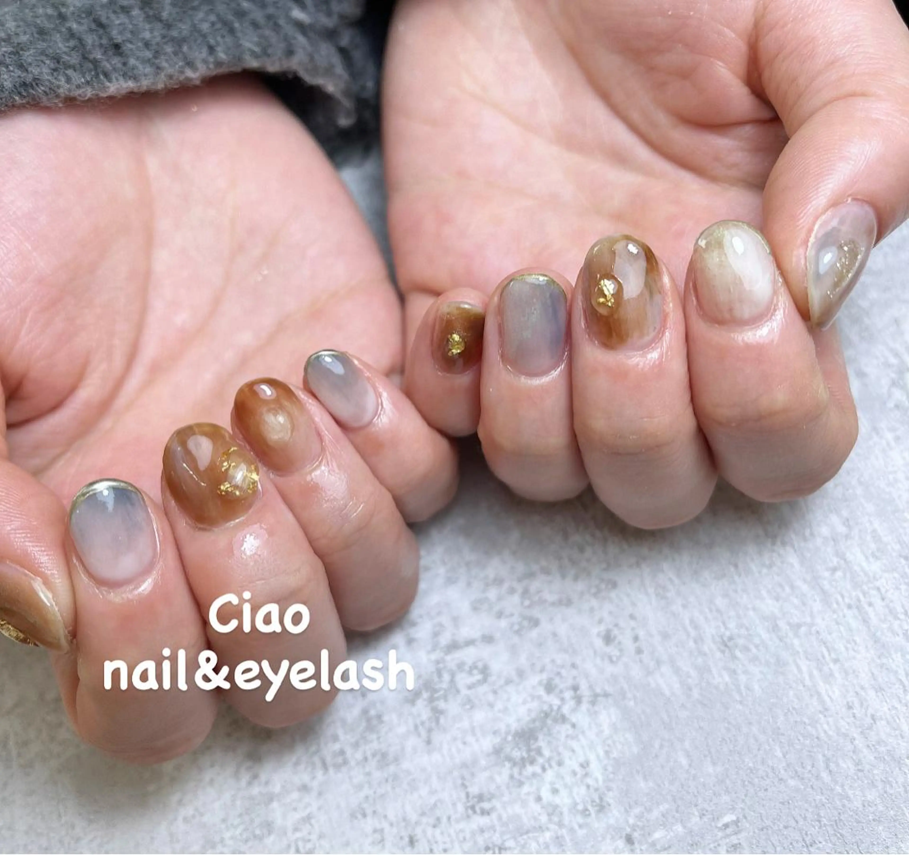 ネイル アートネイル ジェルネイル ニュアンスネイル シンプルネイル 春ネイル #Amin nail salonのネイルデザイン