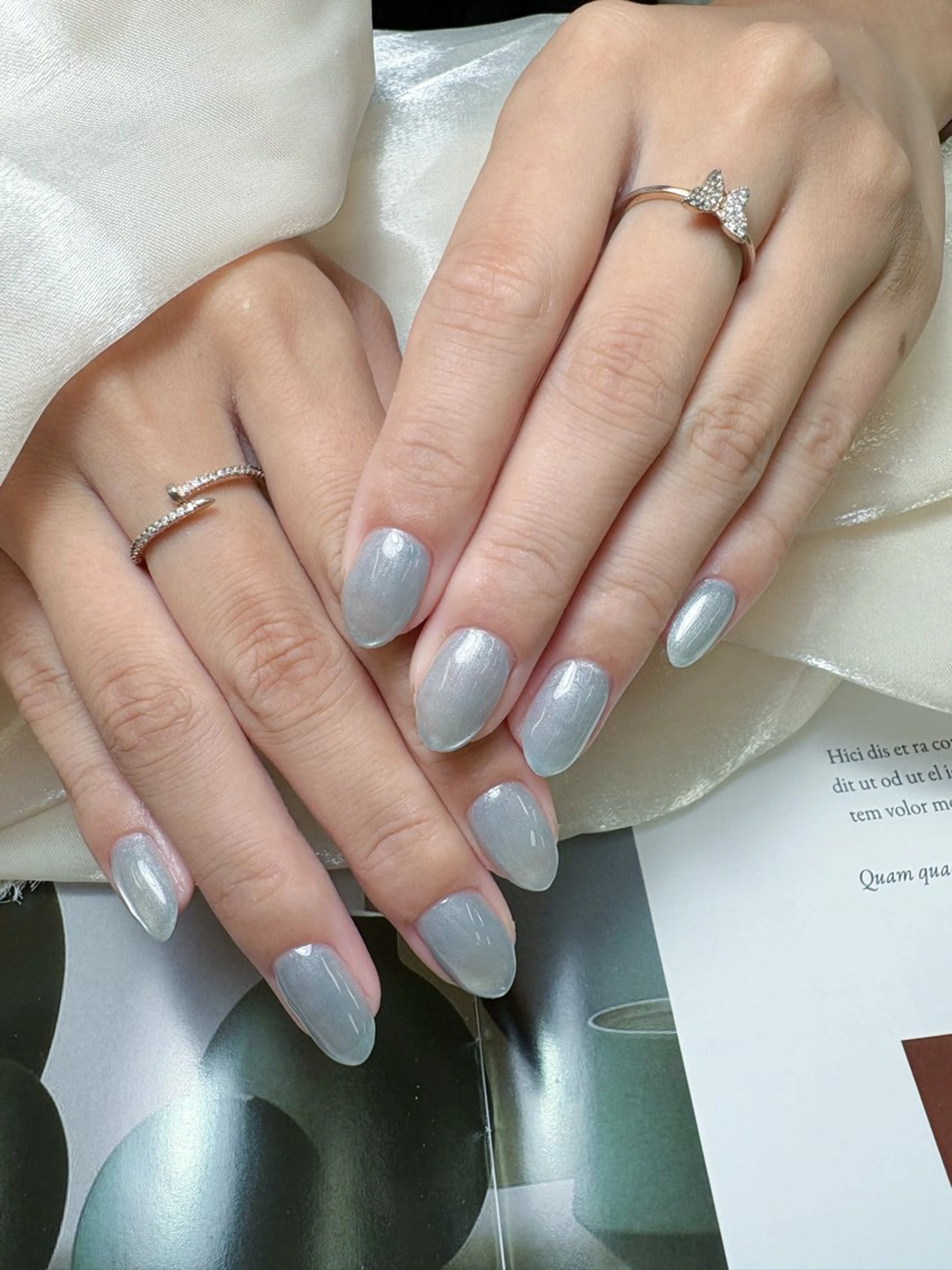 ネイル マグネットネイル 💎ネイリスト💎 月奈🌕🎀のネイルデザイン