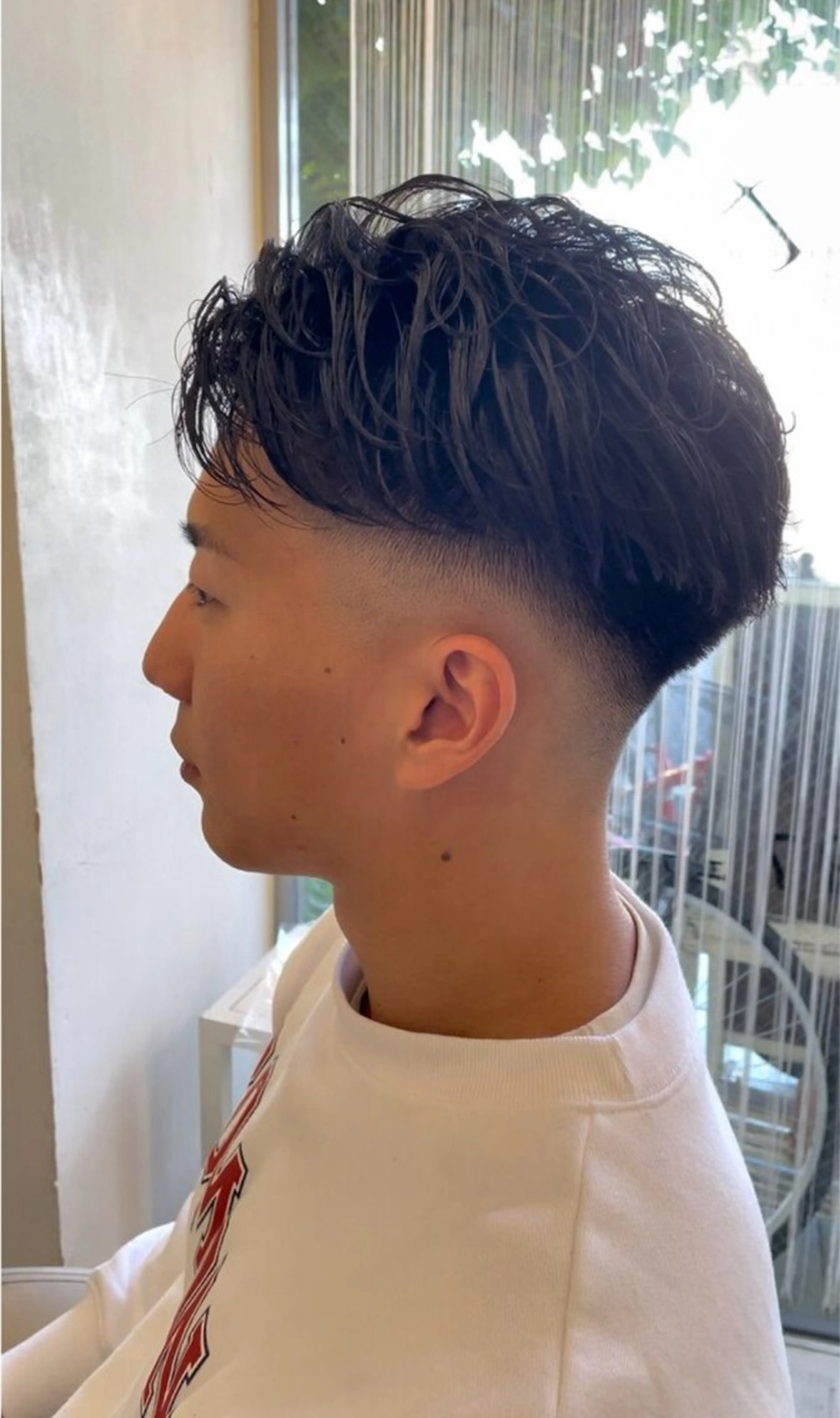 ショート パーマ メンズ 津組 大智のヘアスタイル