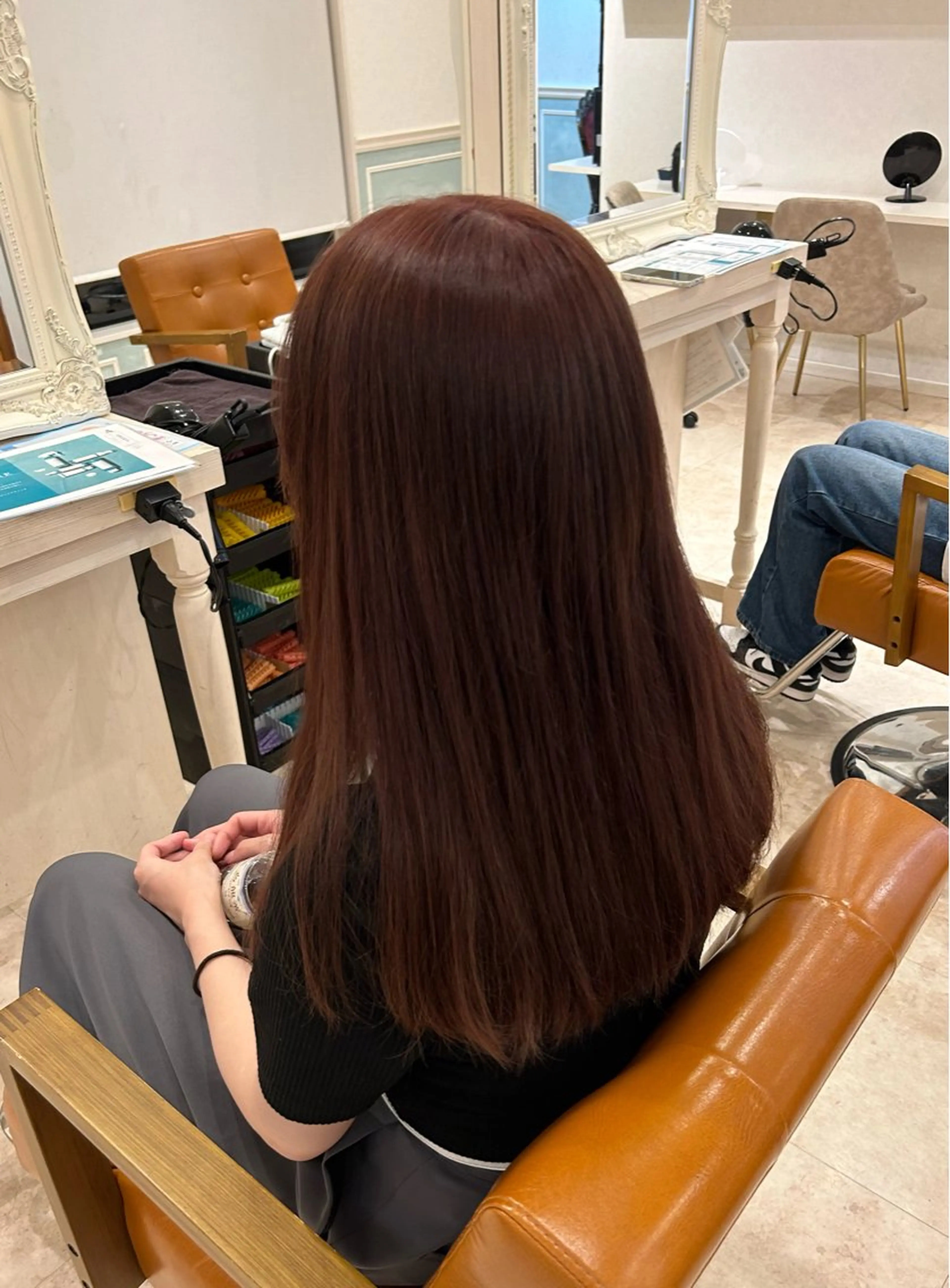 ロング カラー 艶感暖色カラー / レイヤー / れいかのヘアスタイル