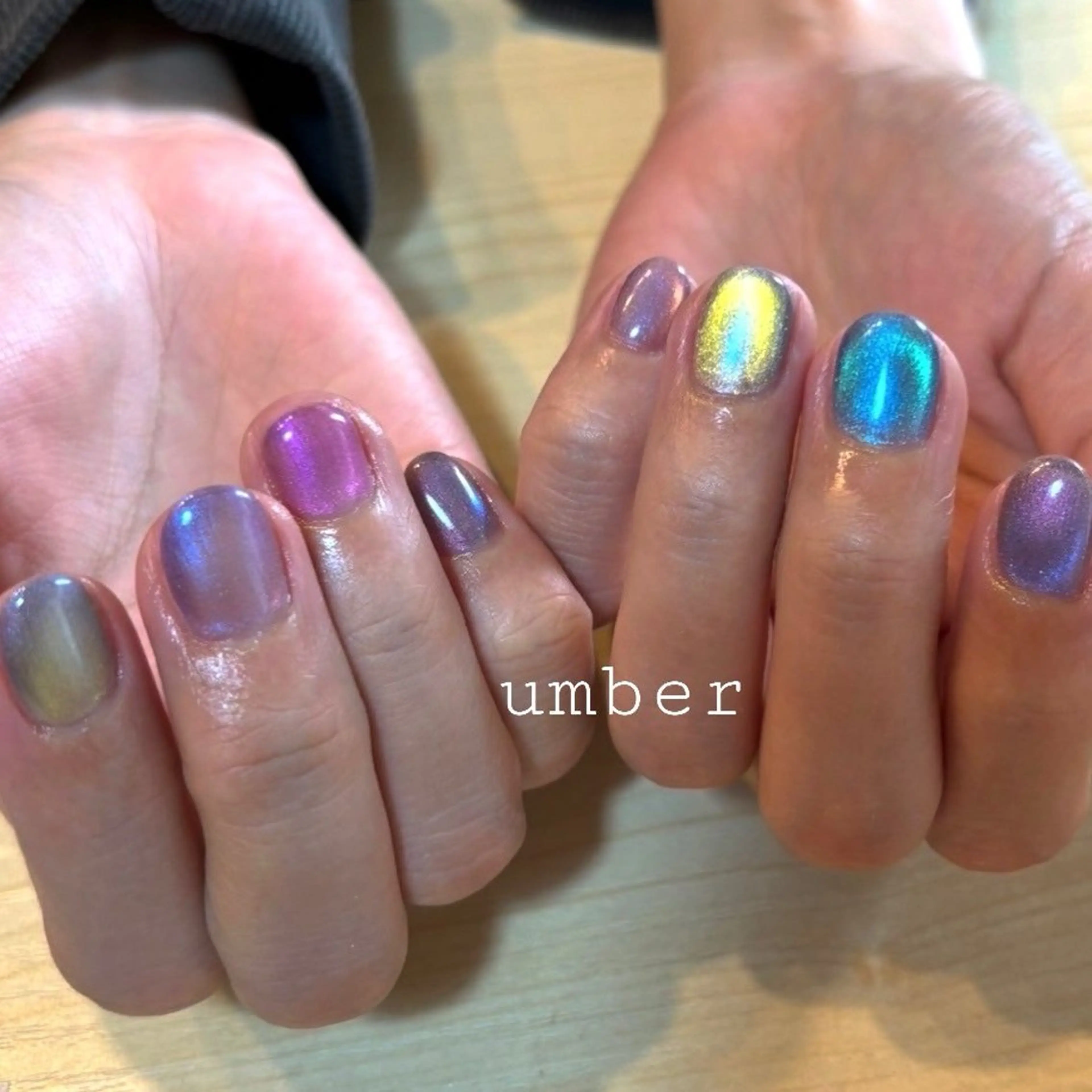 ネイル ハンドネイル umber 三茶1分のネイルデザイン