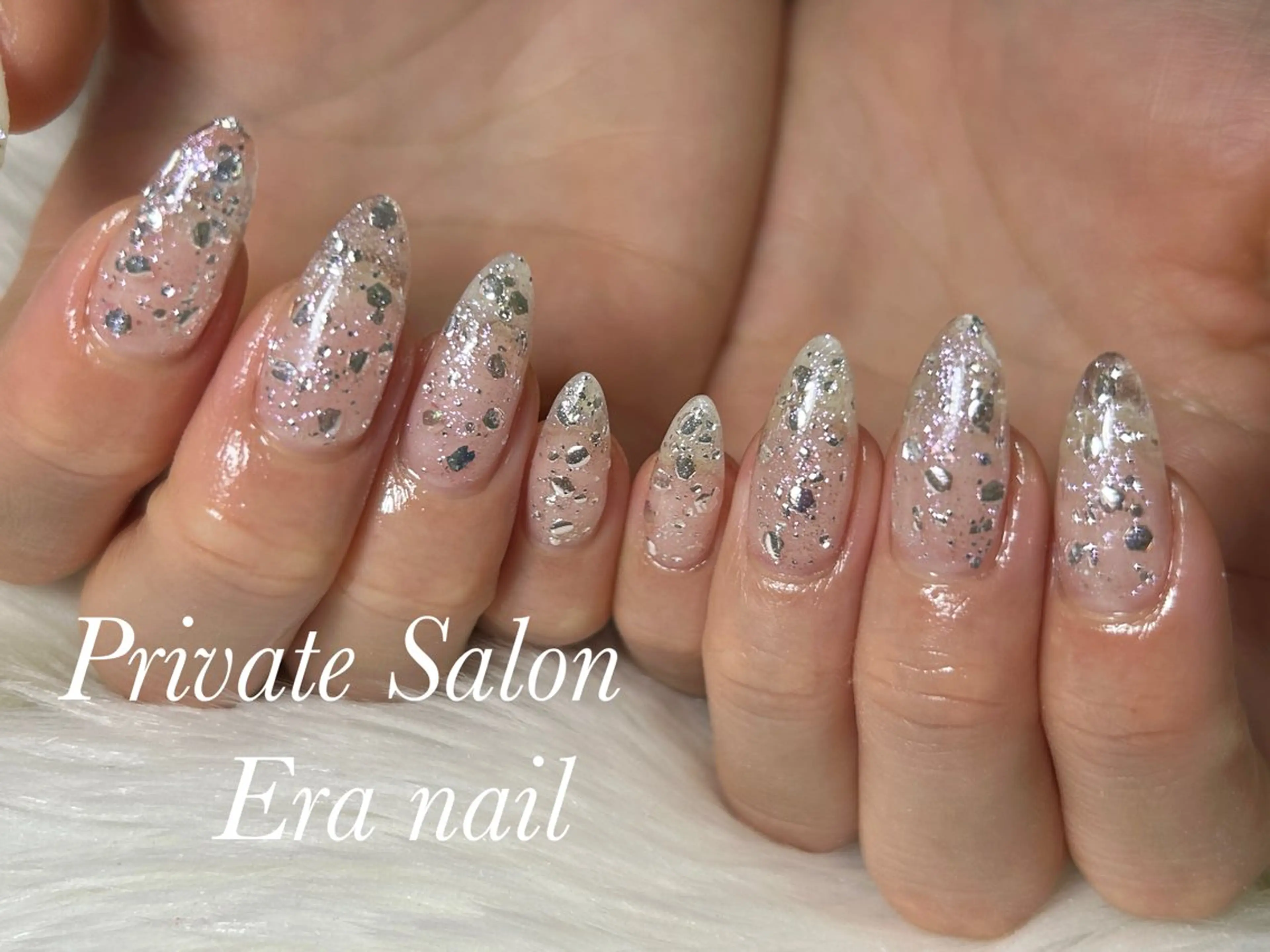 ネイル ラメ(グリッター) ハンドネイル Era nailのネイルデザイン