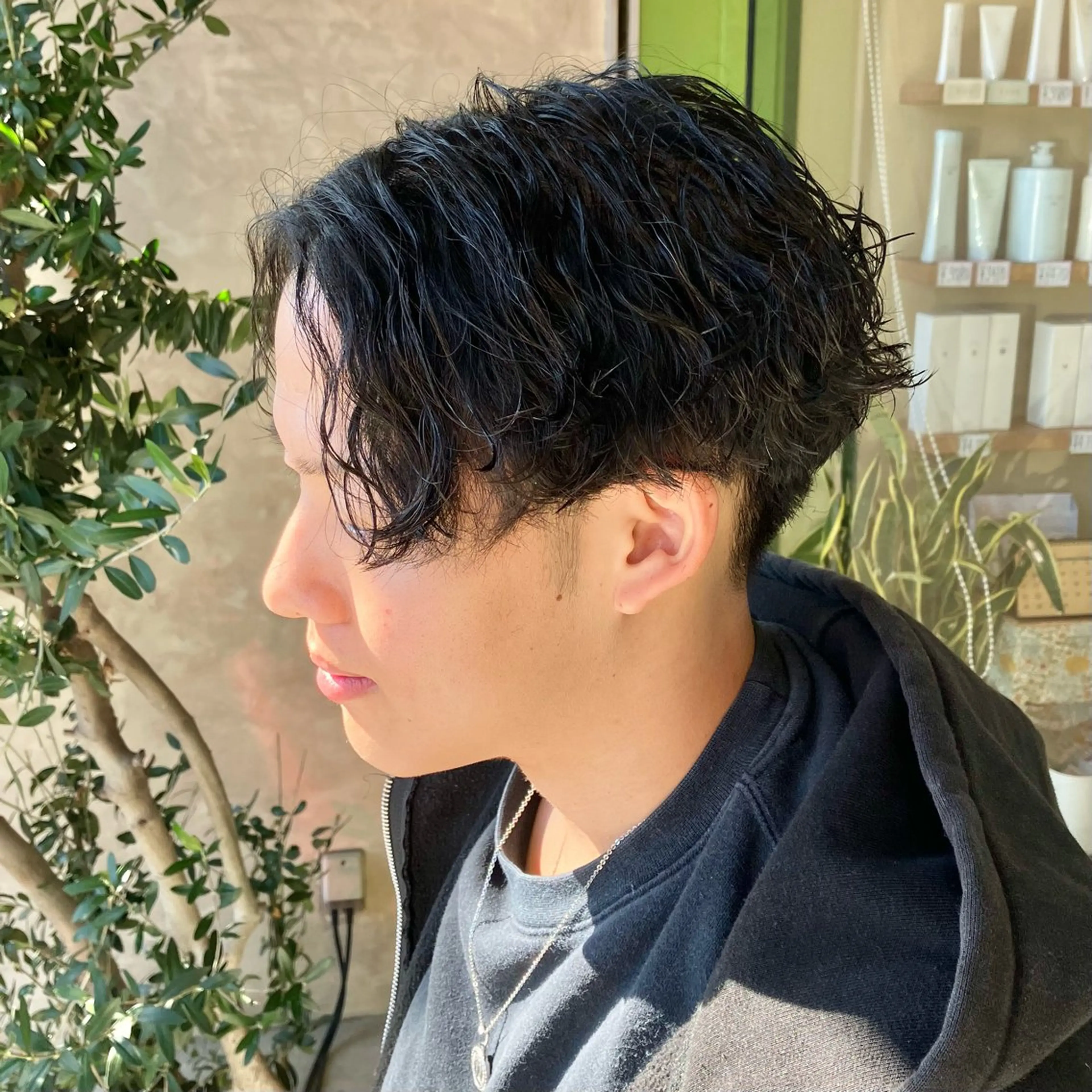 パーマ メンズ メンズパーマ 波巻きパーマ カット パーマ 森田 研司のヘアスタイル