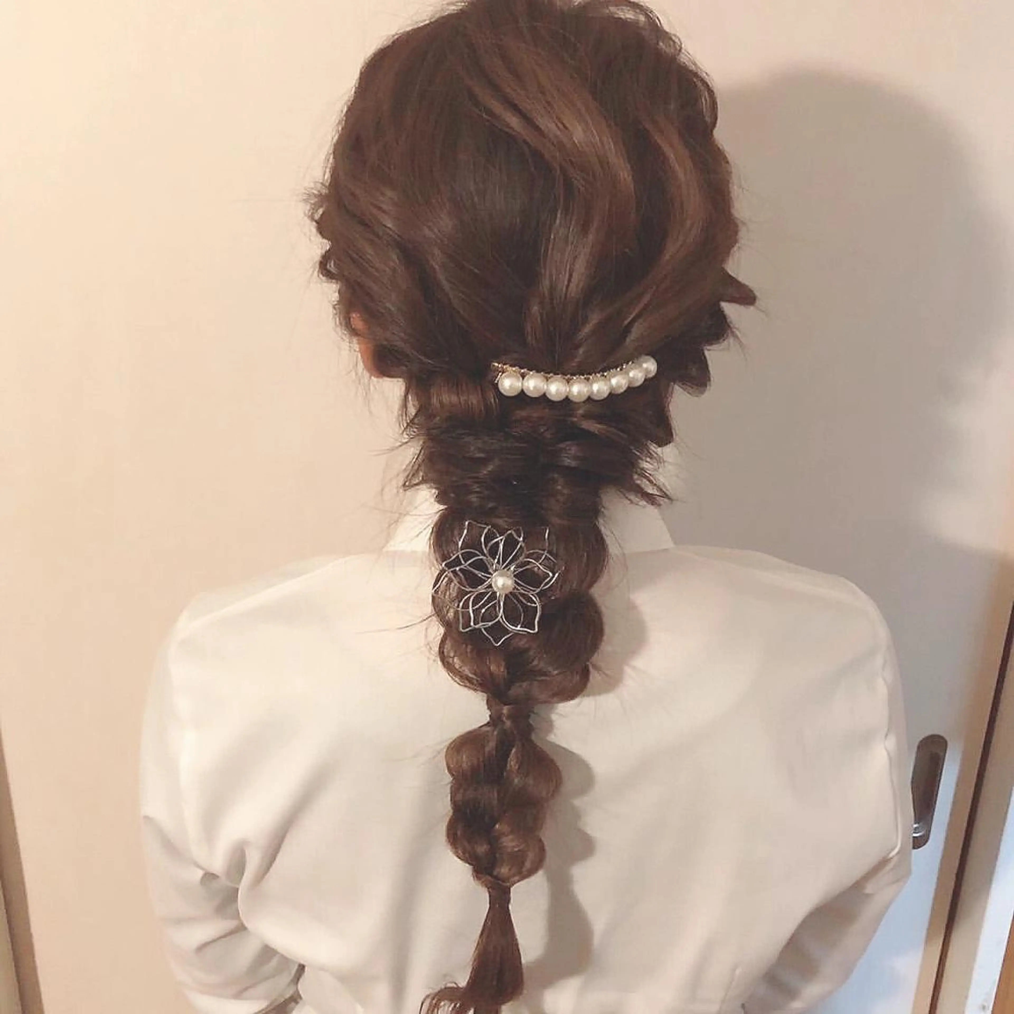 ロング カラー ヘアアレンジ まつパ/まつエク Ci belleのマツエク・マツパデザイン