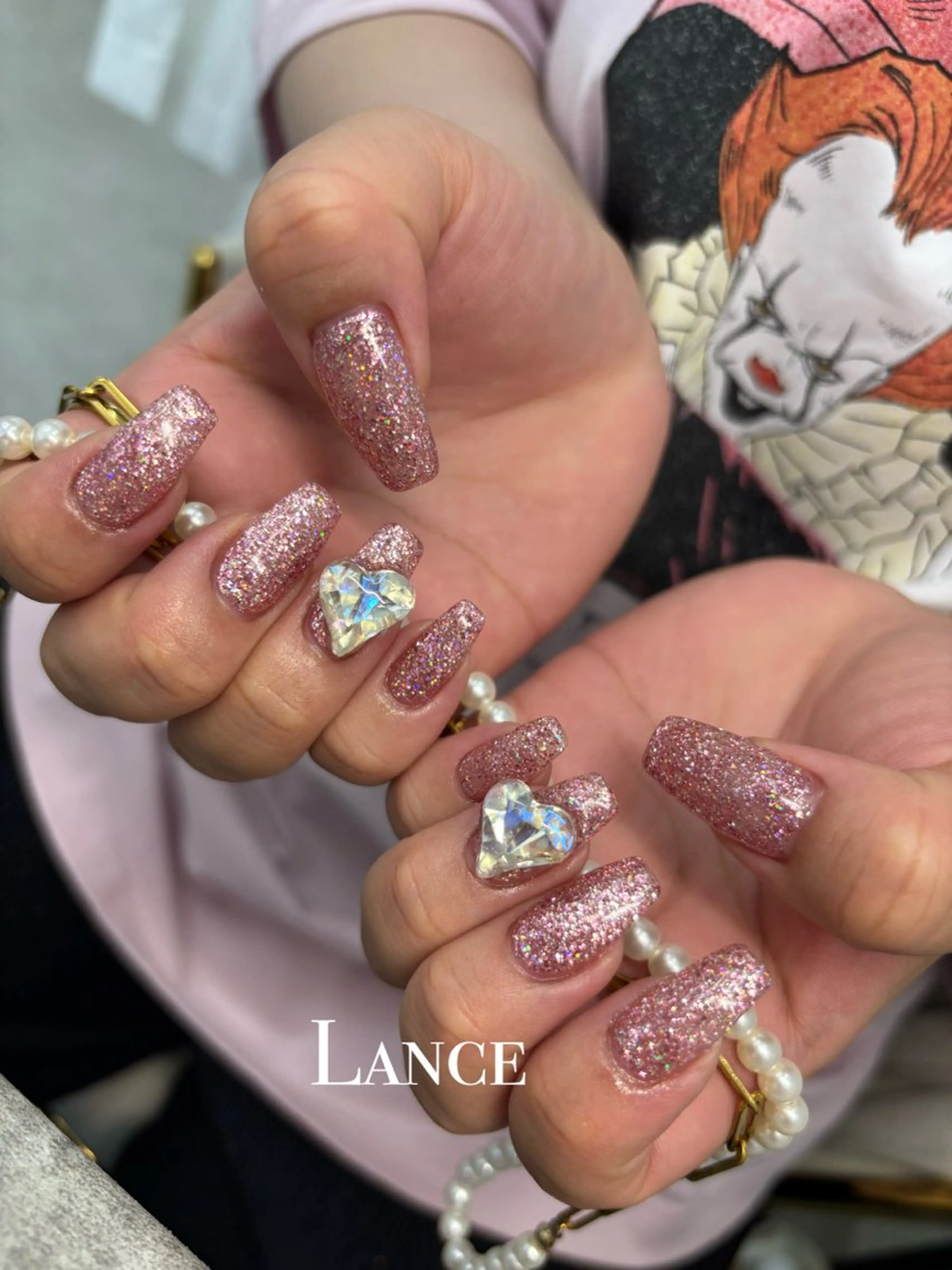 ネイル オーロラネイル フットネイル 氷ネイル・うるうるネイル キラキラネイル 韓国ネイル ハンドネイル Lance nailのネイルデザイン