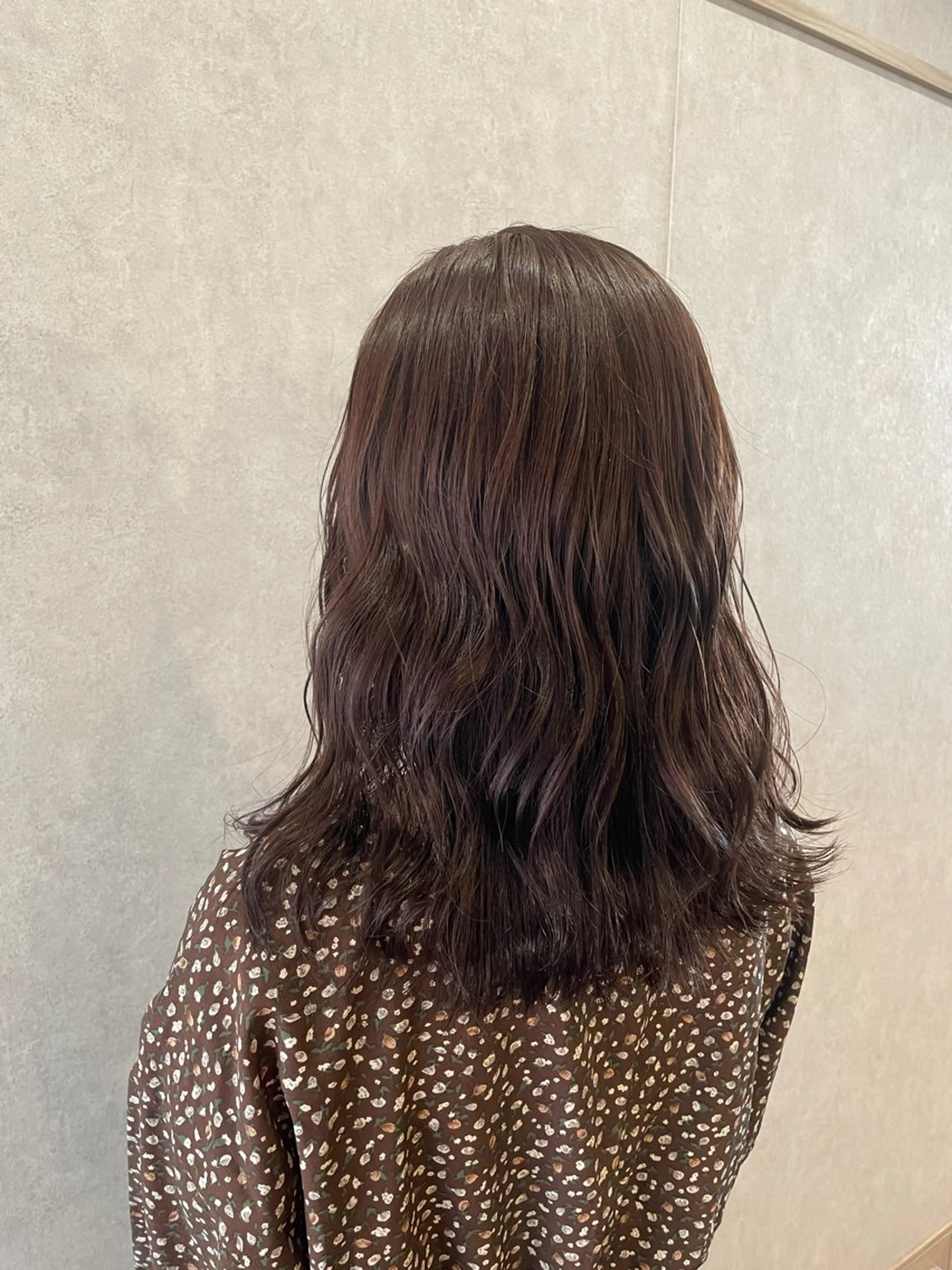 カラー ブラウンカラー soleil by ailes所属・Yunoka/切りっ ぱなし/顔まわりのヘアスタイル