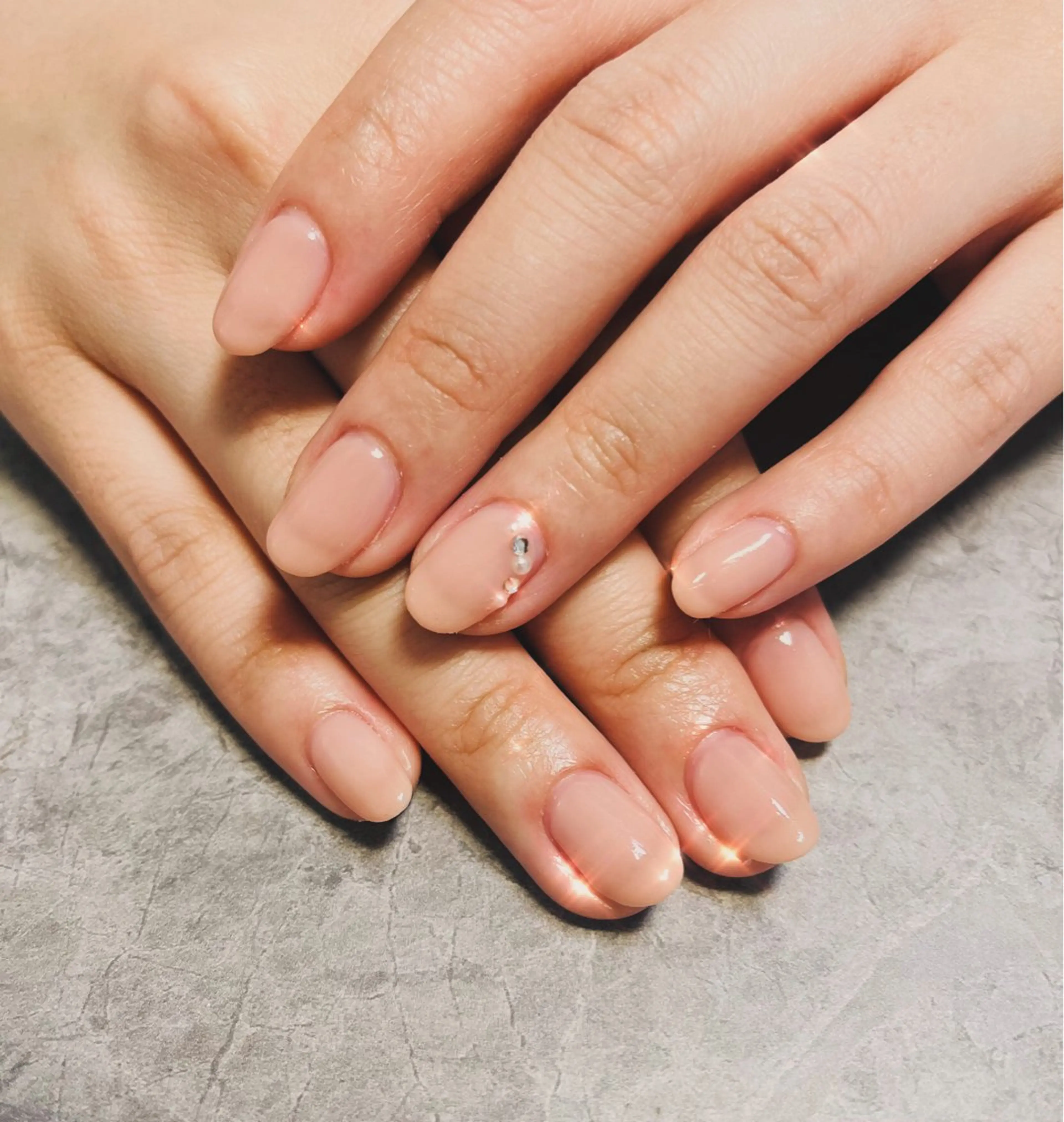 ネイル ジェルネイル シンプルネイル ベテランネイル cnc  nailのネイルデザイン