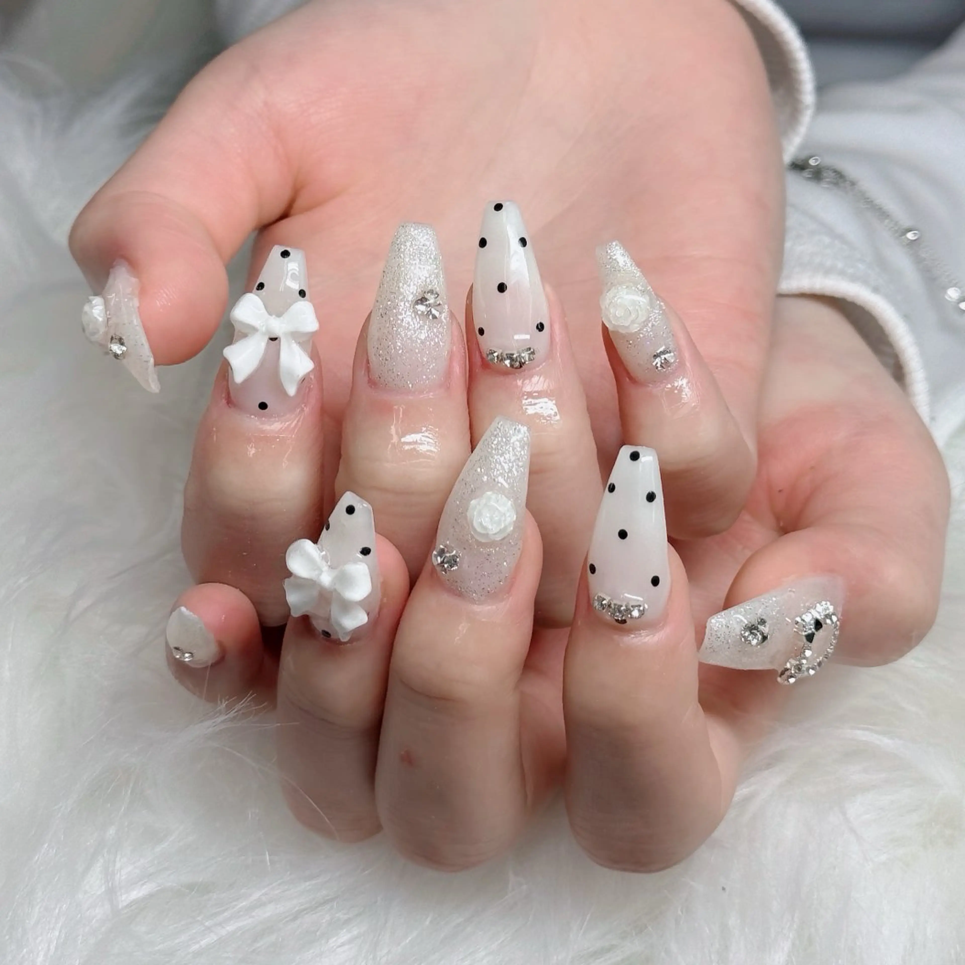 ネイル フットネイル フレンチネイル グラデーション 韓国ネイル ロングネイル ハンドネイル Hani Nail Salonのネイルデザイン