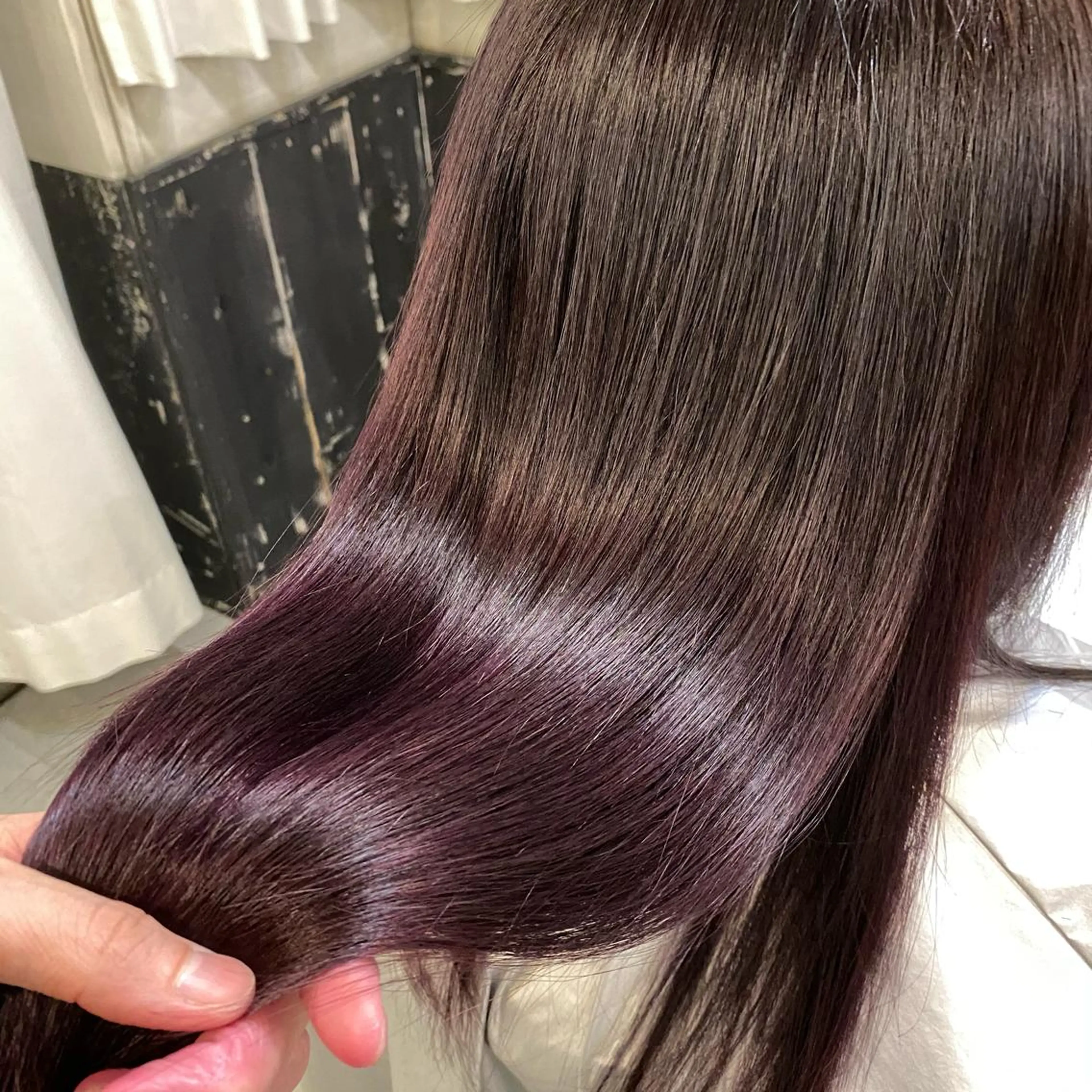 ミディアム カラー カット ヘアカラー トリートメント ヘッドスパ ヘアセット 美髪矯正 🌈髪質改善 山下のヘアスタイル