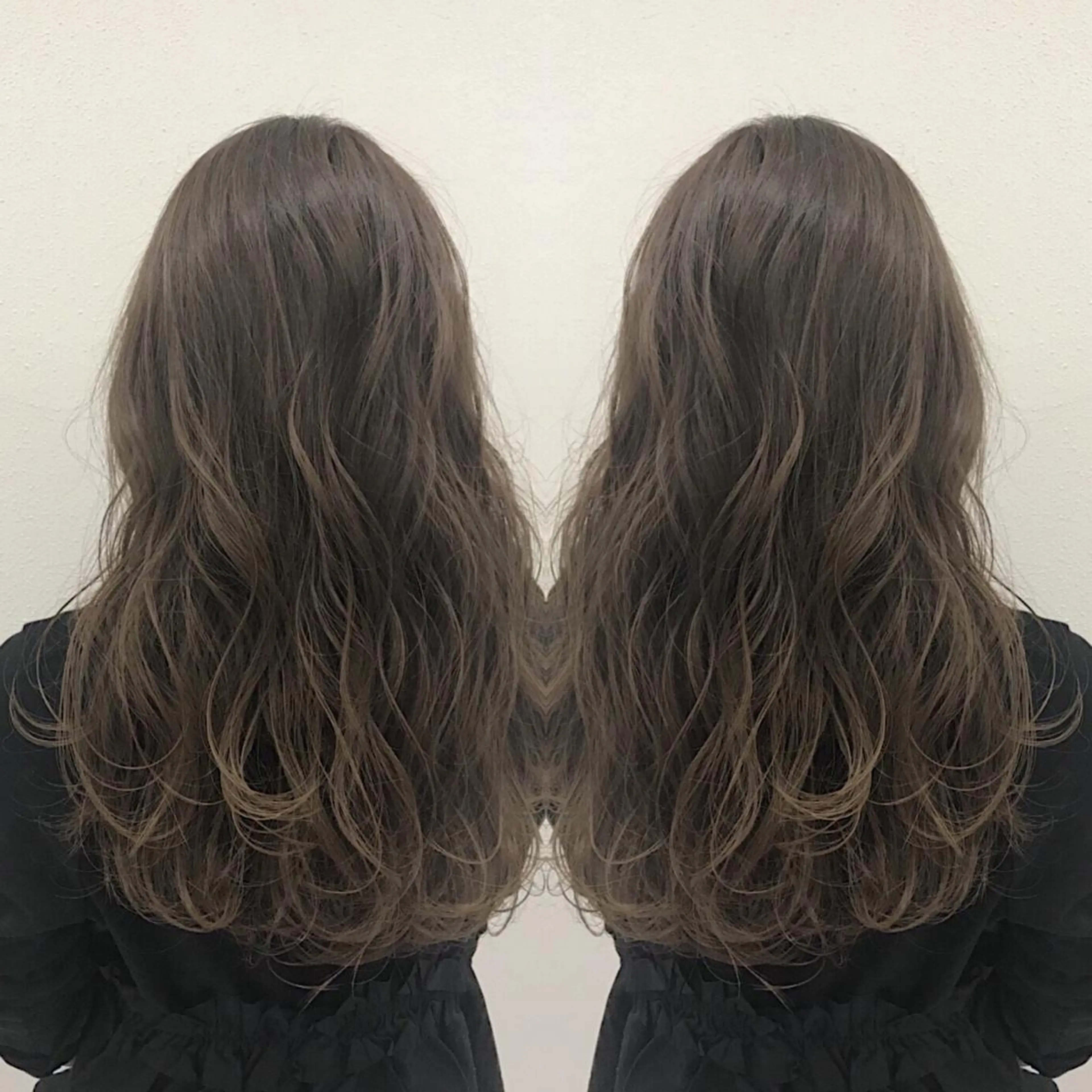 ロング カラー アッシュ ベージュカラー 外国人風カラー ノンダメージ髪質改善 カラー💎/KURAのヘアスタイル