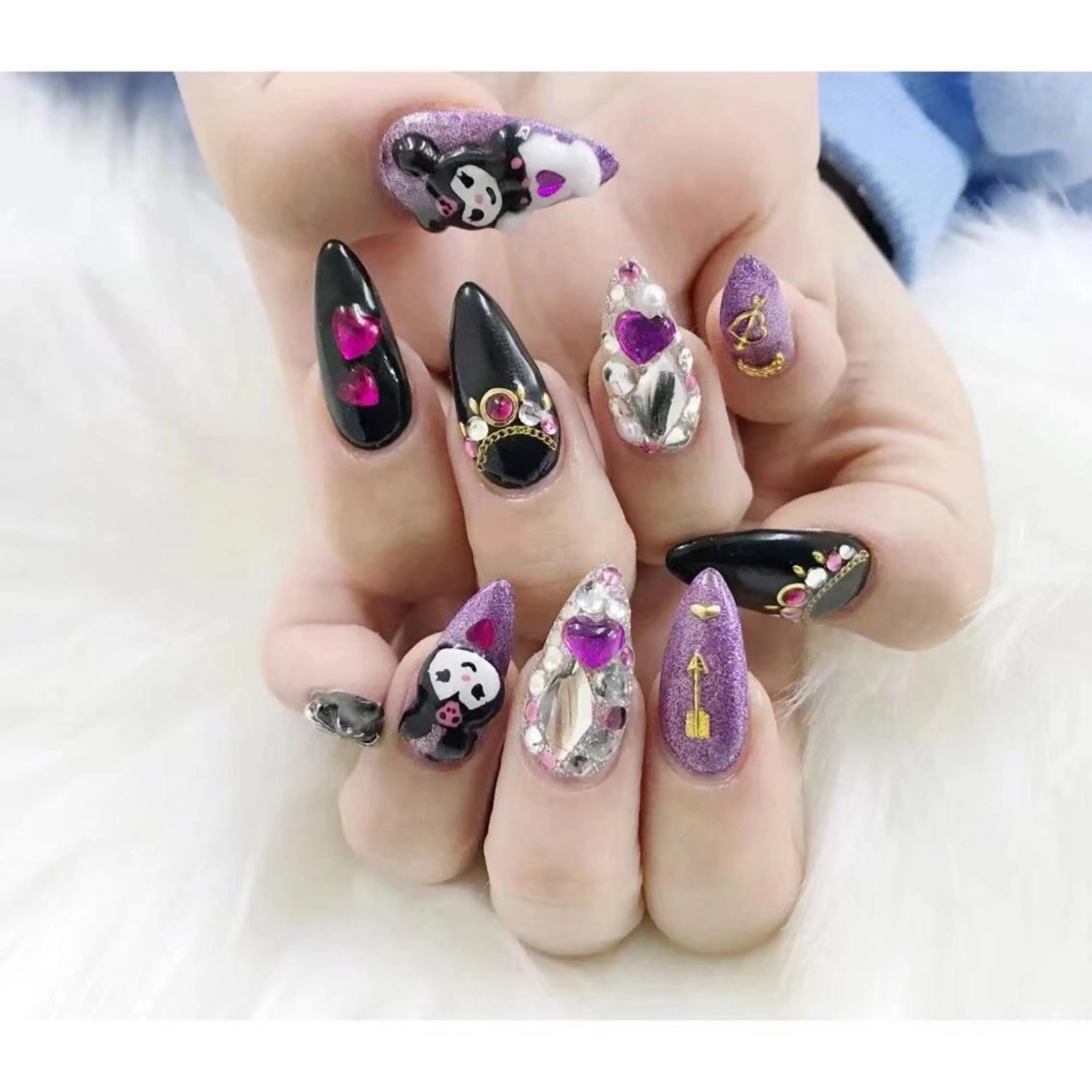 ネイル ハンドネイル MoonNail ユリ🌸のネイルデザイン