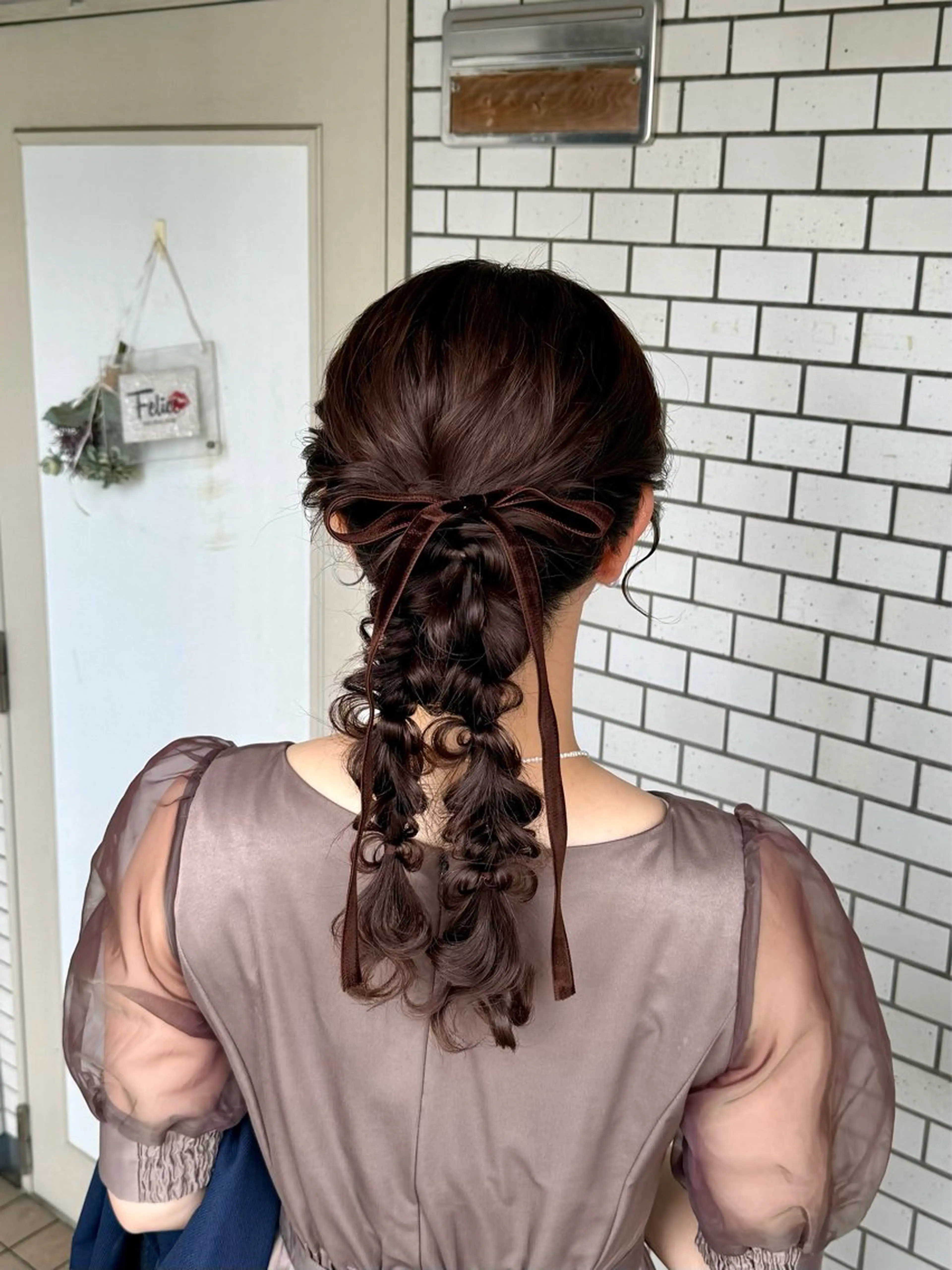 セミロング ヘアアレンジ 成人式 結婚式・ブライダル デート 卒業式のヘアスタイル その他 褒められヘアメイク /‎ボブ女子🐶みおのその他イメージ
