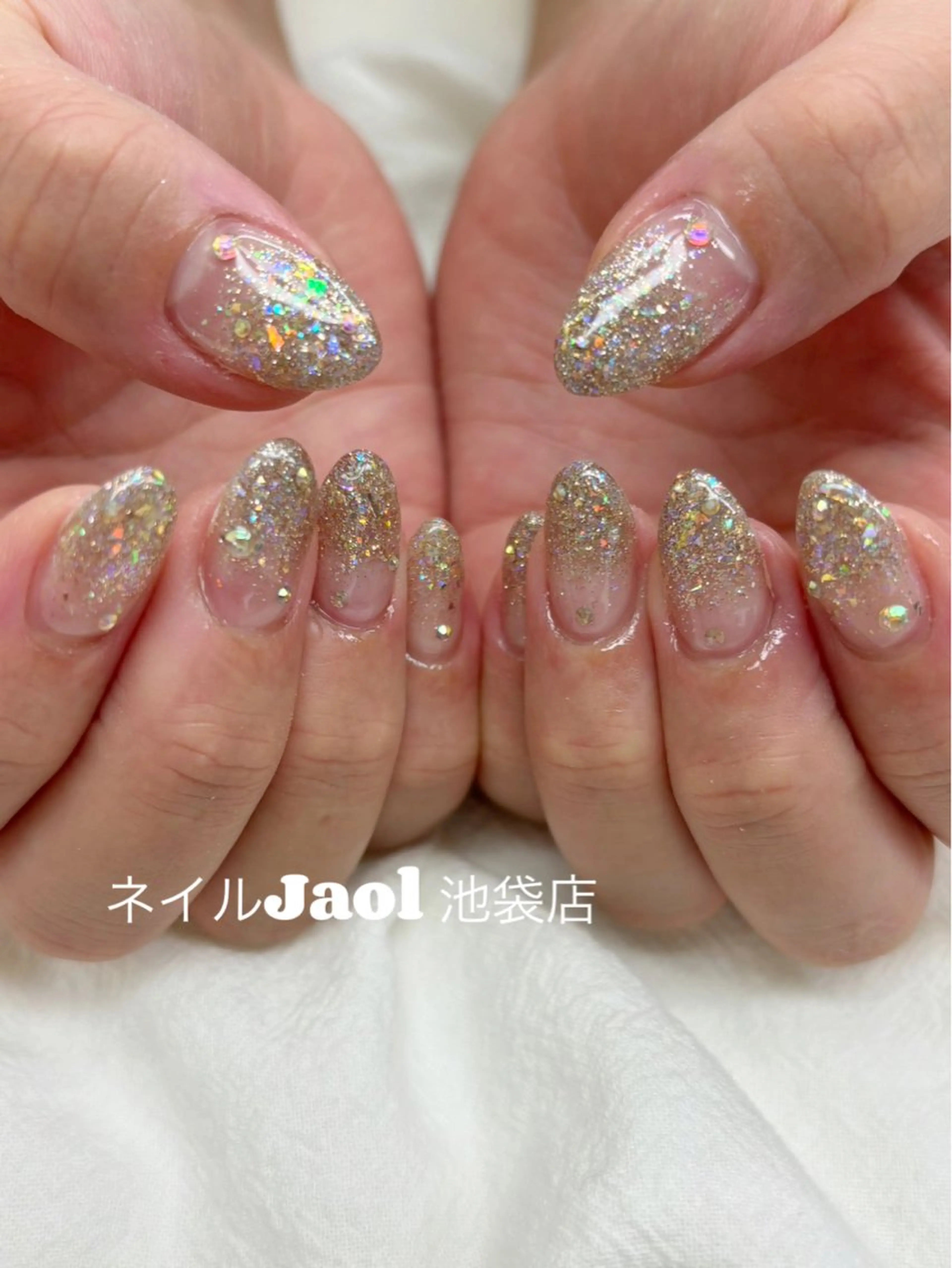 ミディアム ハンドネイル ネイルJaol 池袋のネイルデザイン
