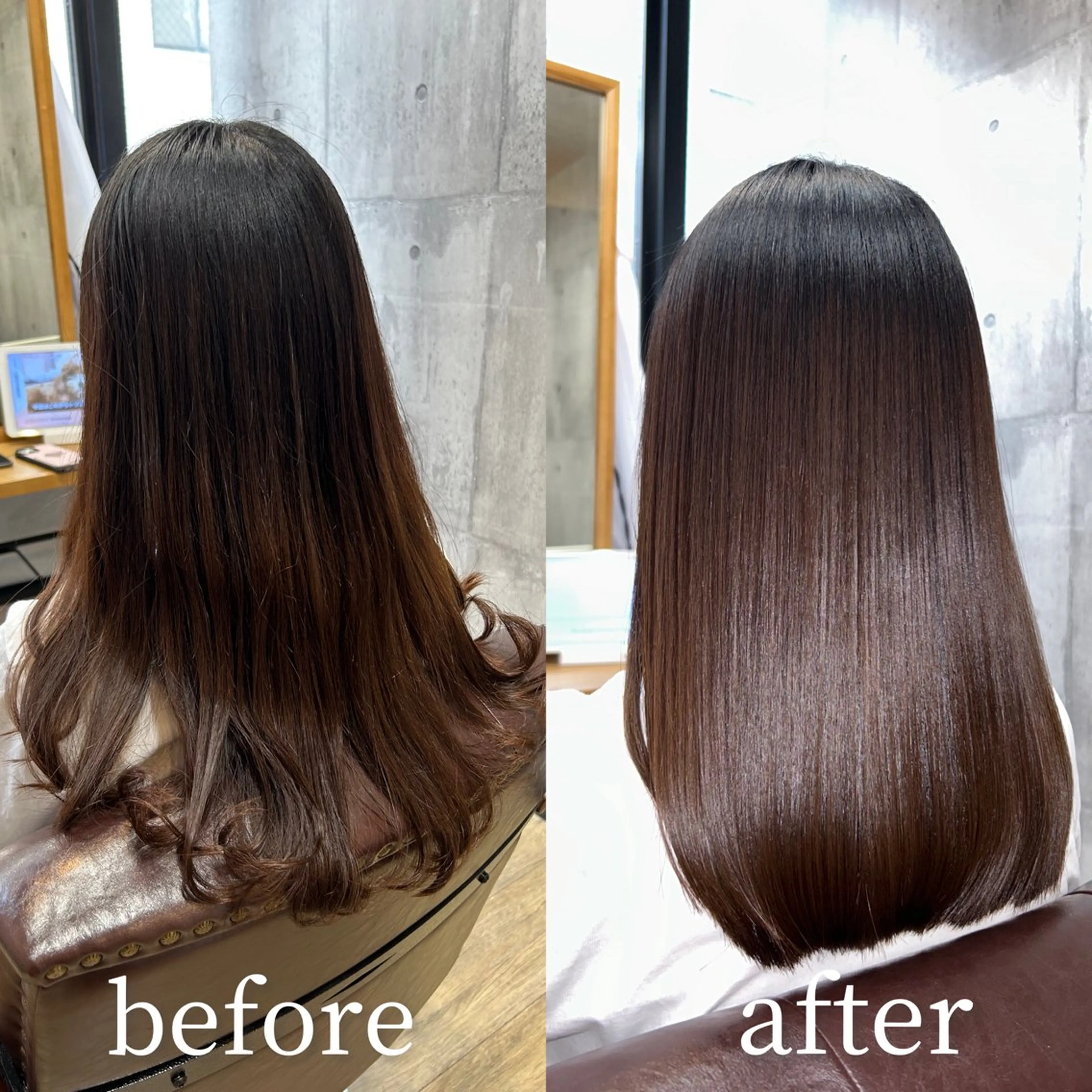 【西形指名限定】　美髪矯正＋美髪カラー+髪質改善TR＋カットの写真