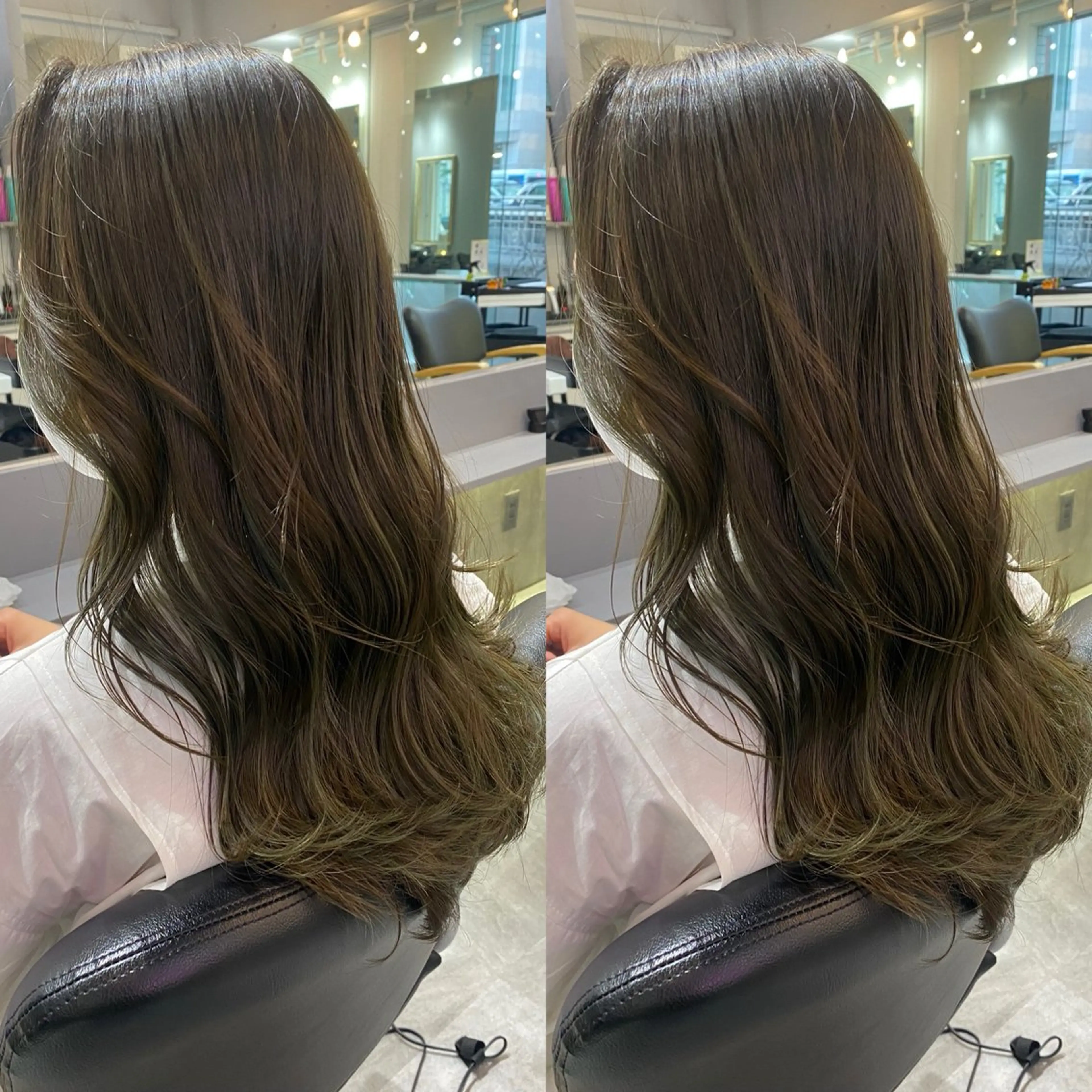 ロング カラー 髪質改善🩵縮毛矯正 代々木/木下のヘアスタイル