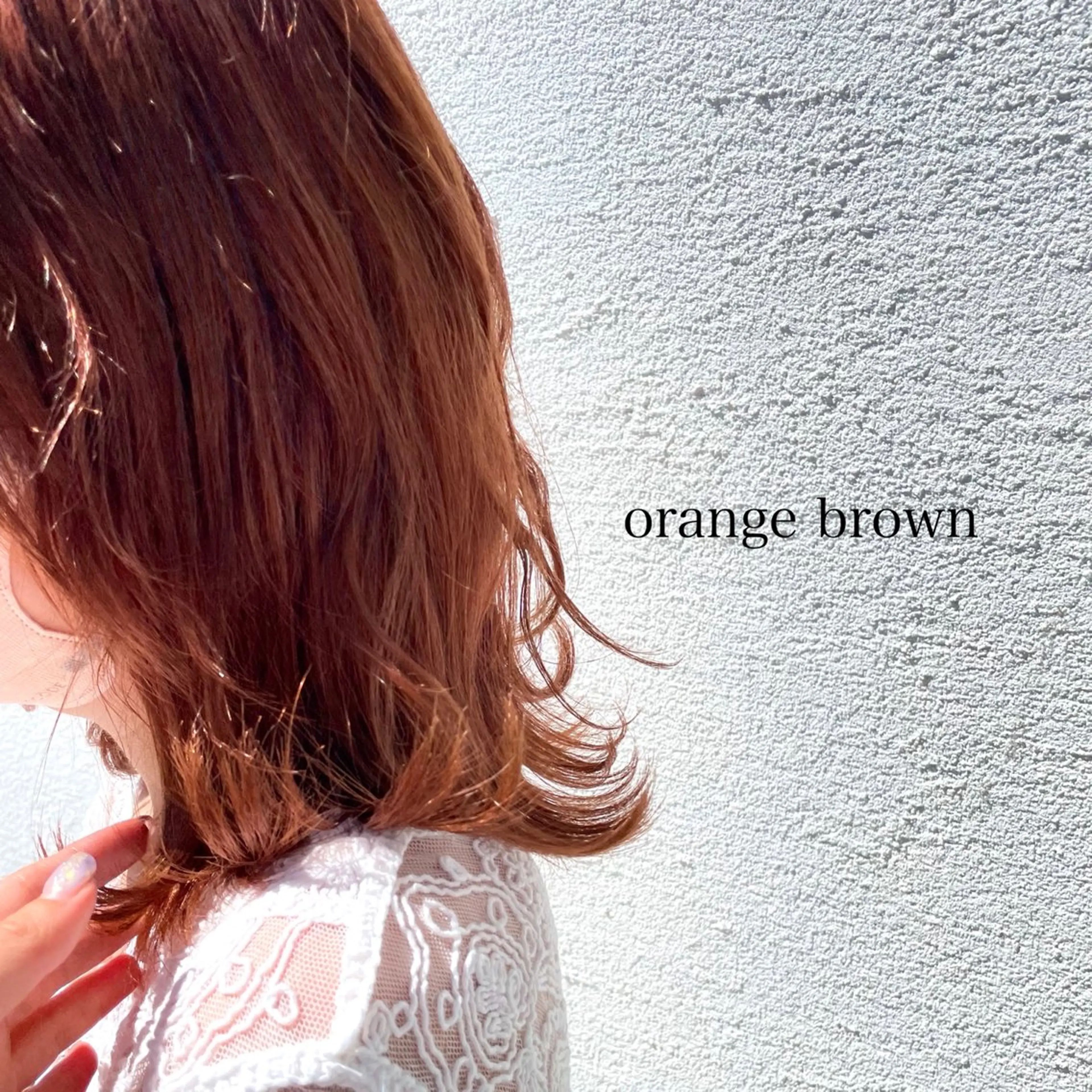 カラー オレンジ picasso yume/ボブカットのヘアスタイル