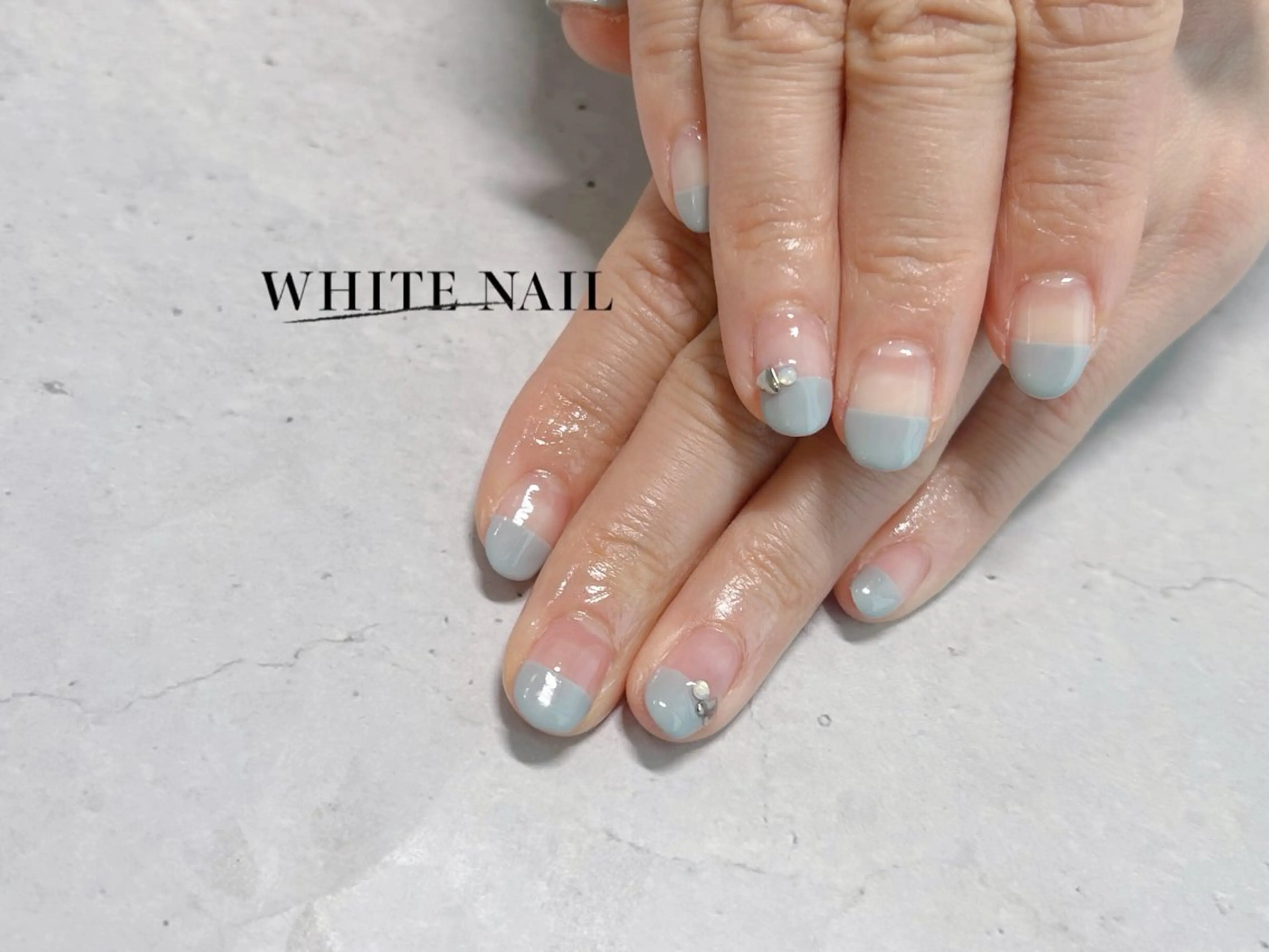 ネイル フレンチネイル ハンドネイル WHITE NAIL ホワイトネイルのネイルデザイン