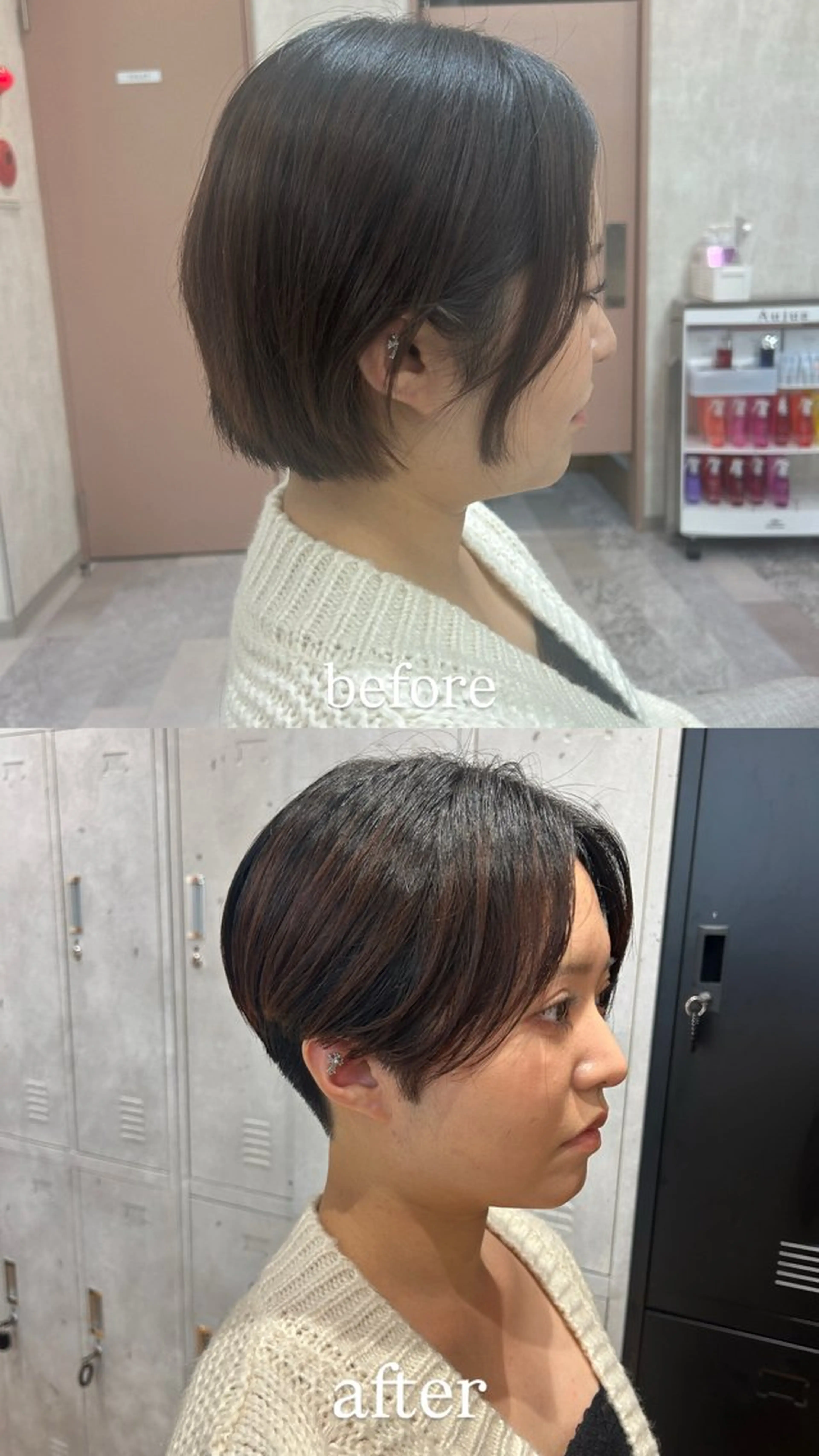 ショート tokute 片岡心🐥のヘアスタイル