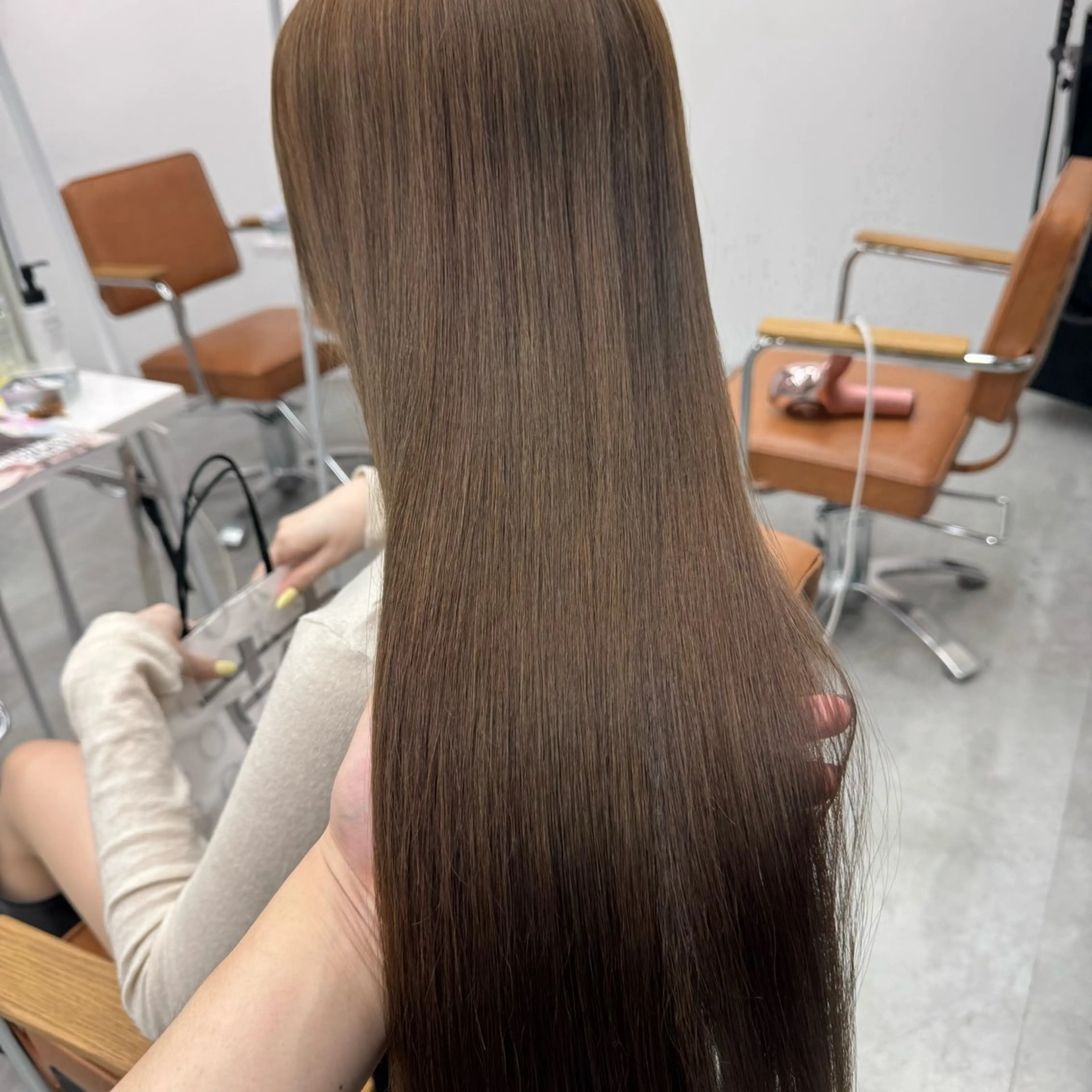 ロング カラー ヘアアレンジ ヘアカラー ブリーチなしカラー /新百合ヶ丘/安形翔のヘアスタイル