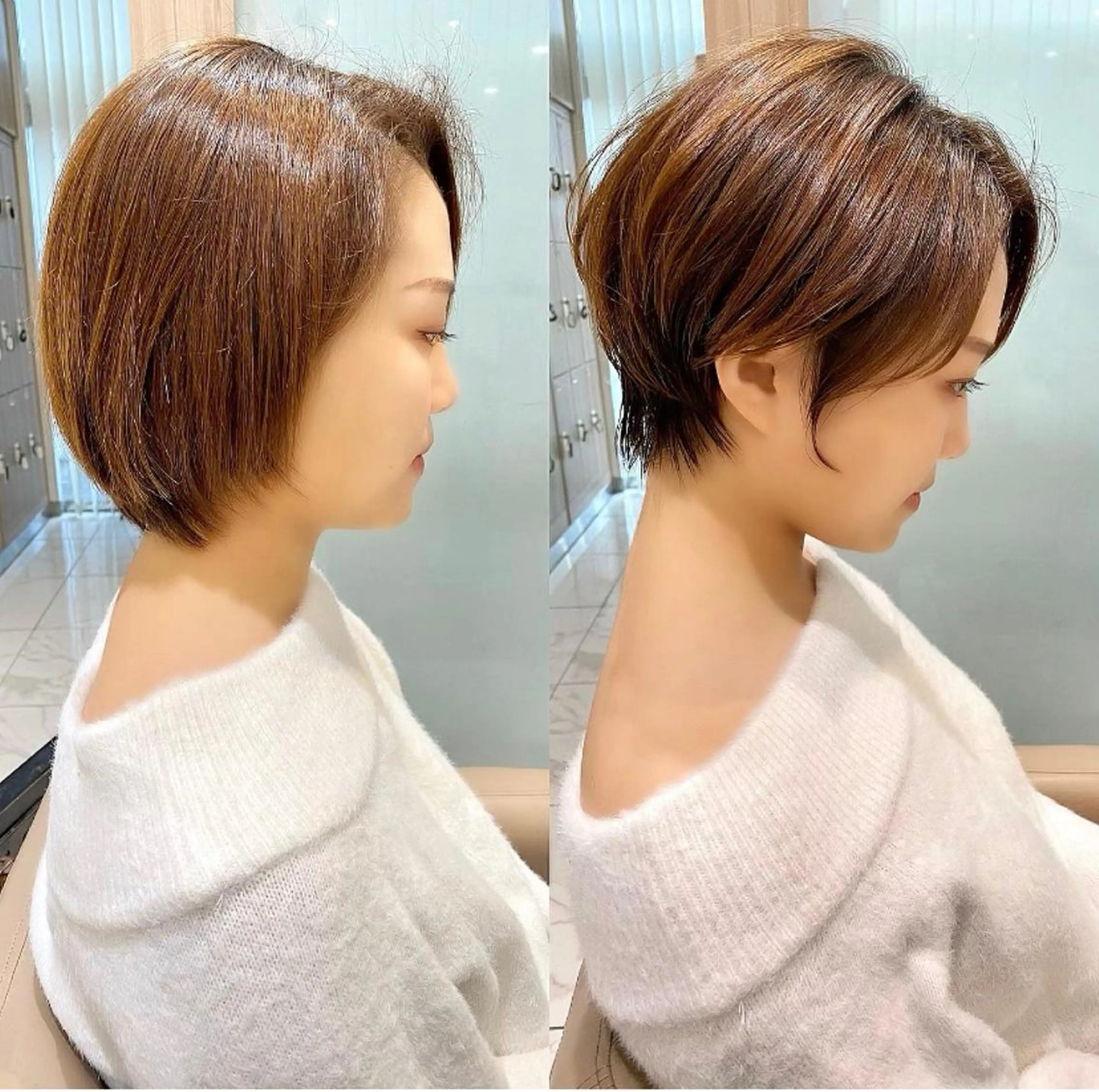 ショート 三鷹で1番ショート ボブをカットする新谷のヘアスタイル