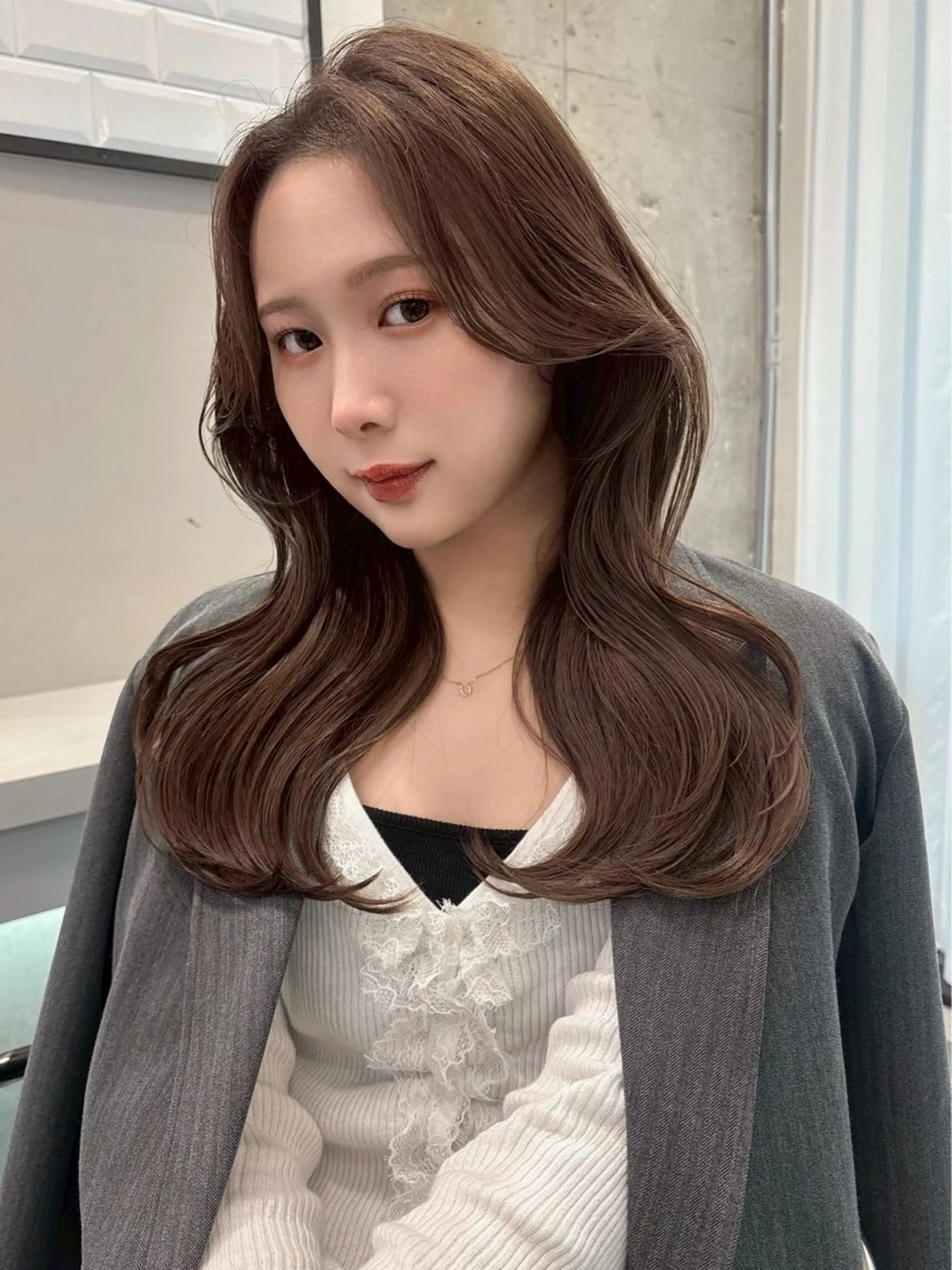 ロング 韓国風ヘア ロング 似合わせカット votan lilleyのヘアスタイル