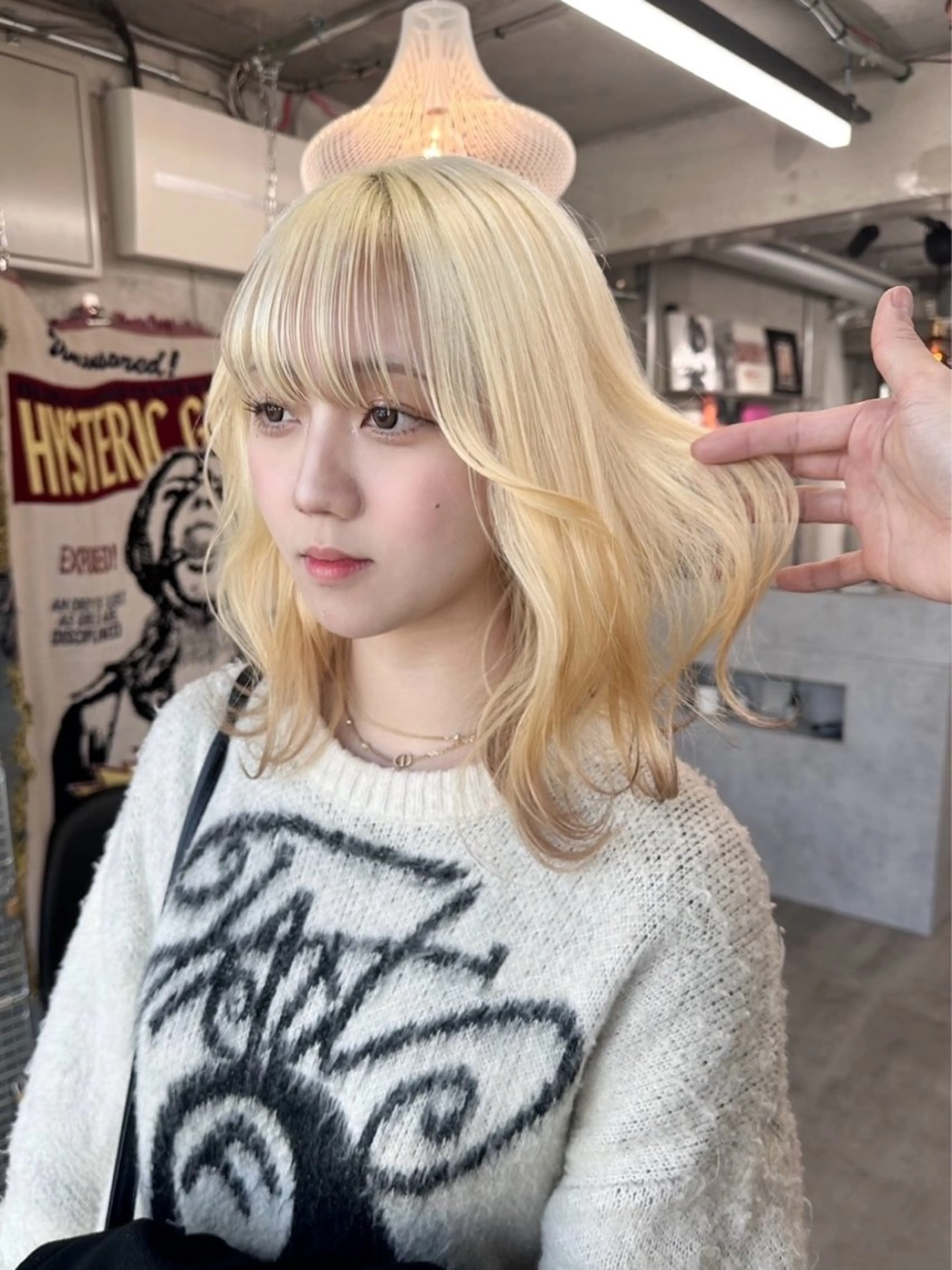 ミディアム カラー ヘアアレンジ ヘアカラー トリートメント TAKUMAブリーチ /切りっぱなし🪽のヘアスタイル