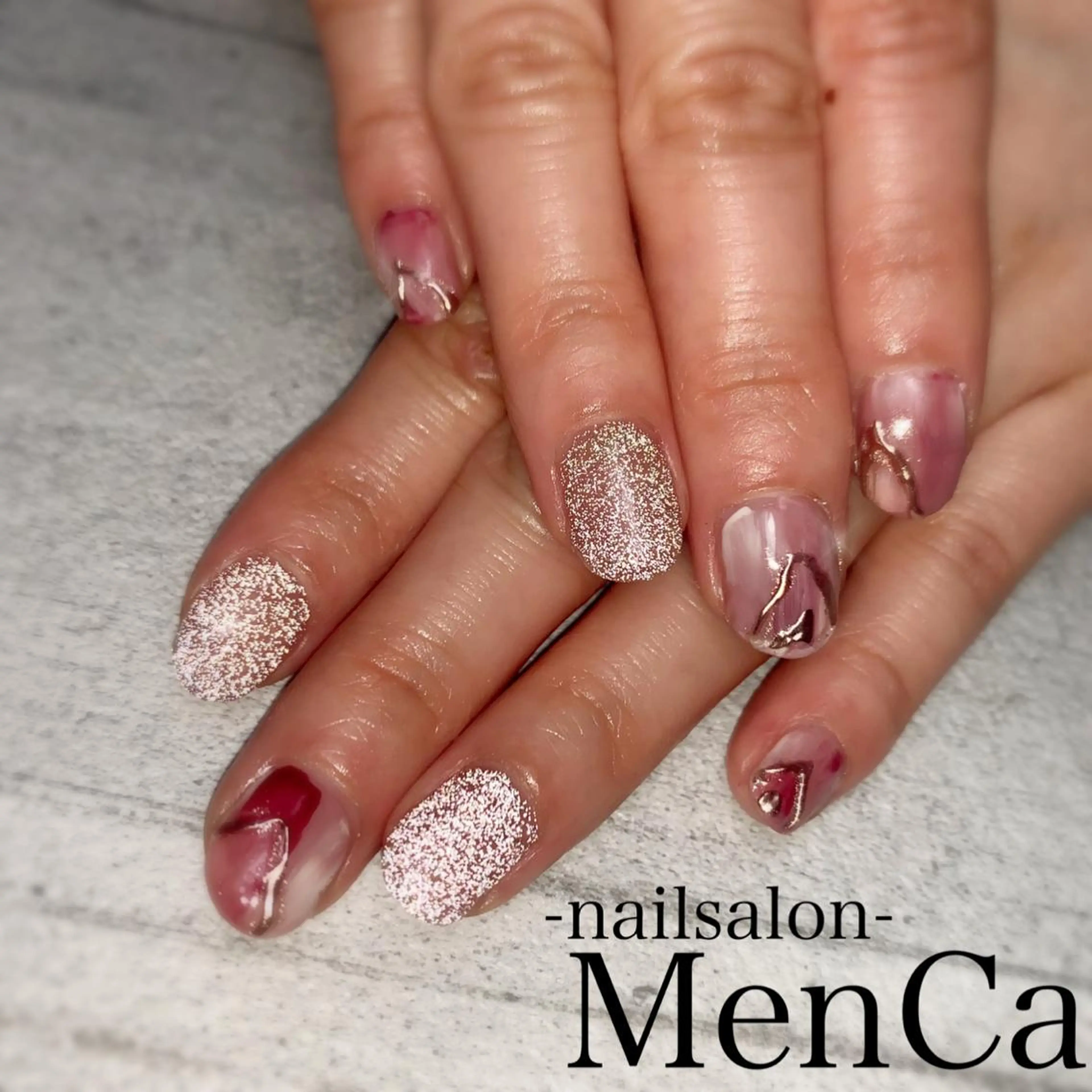 ネイル アートネイル フラッシュネイル ハンドネイル 江崎 景子のネイルデザイン