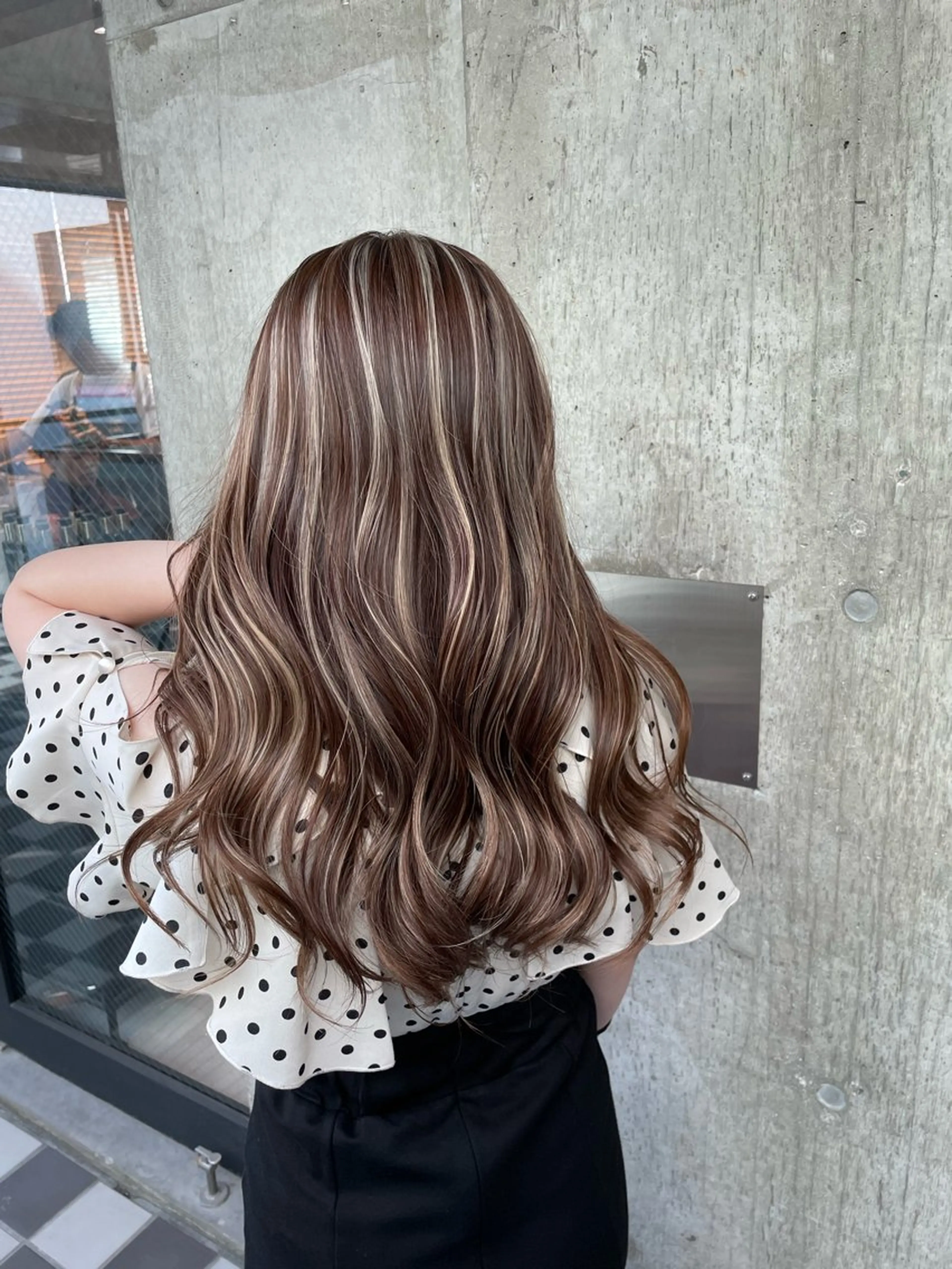 ロング カラー ハイライトカラー ハイライト ヘアカラー ♡ハイライトカラー shinri♡のヘアスタイル