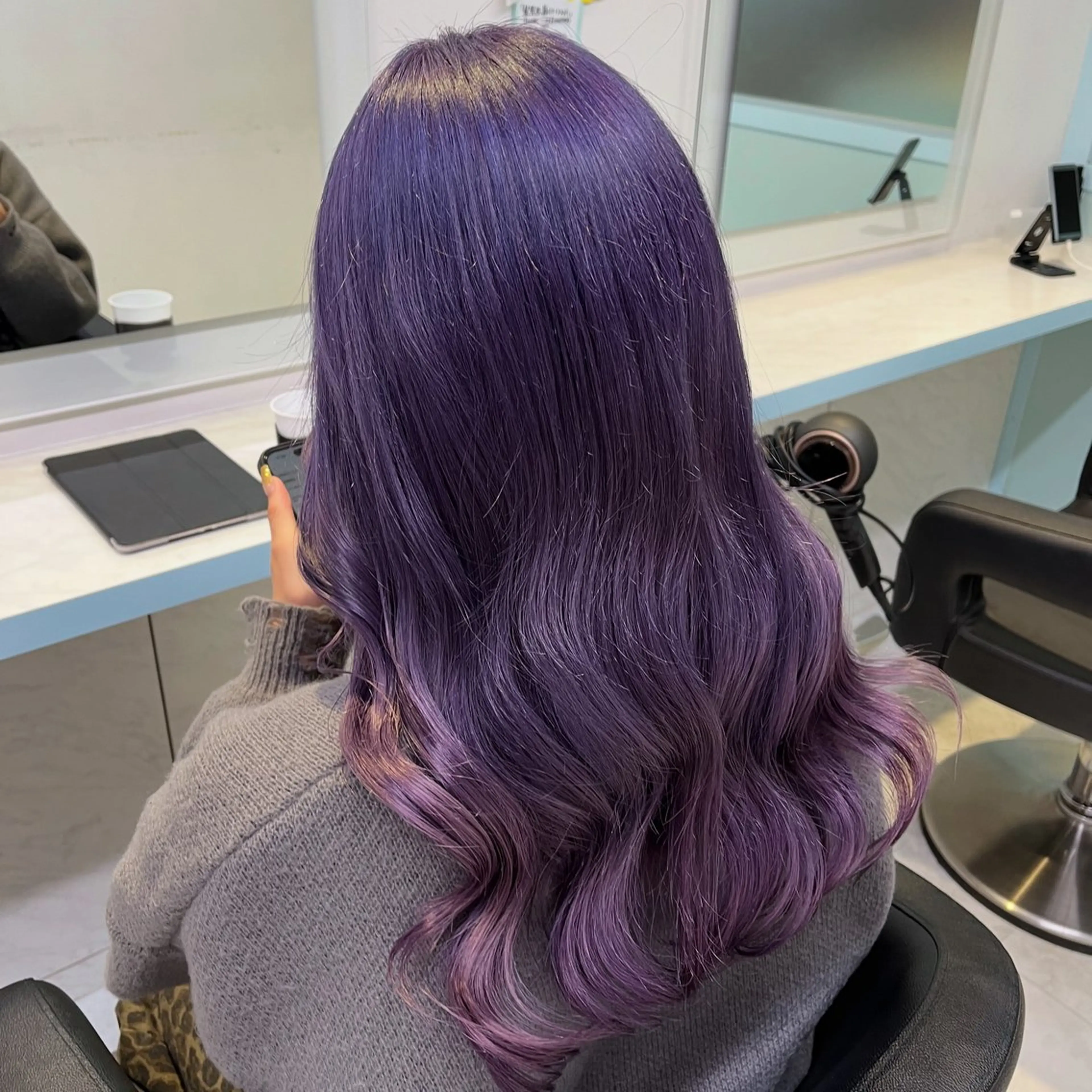 ロング カラー ヘアカラー ブリーチカラー 🩵MIZUKIのヘアスタイル