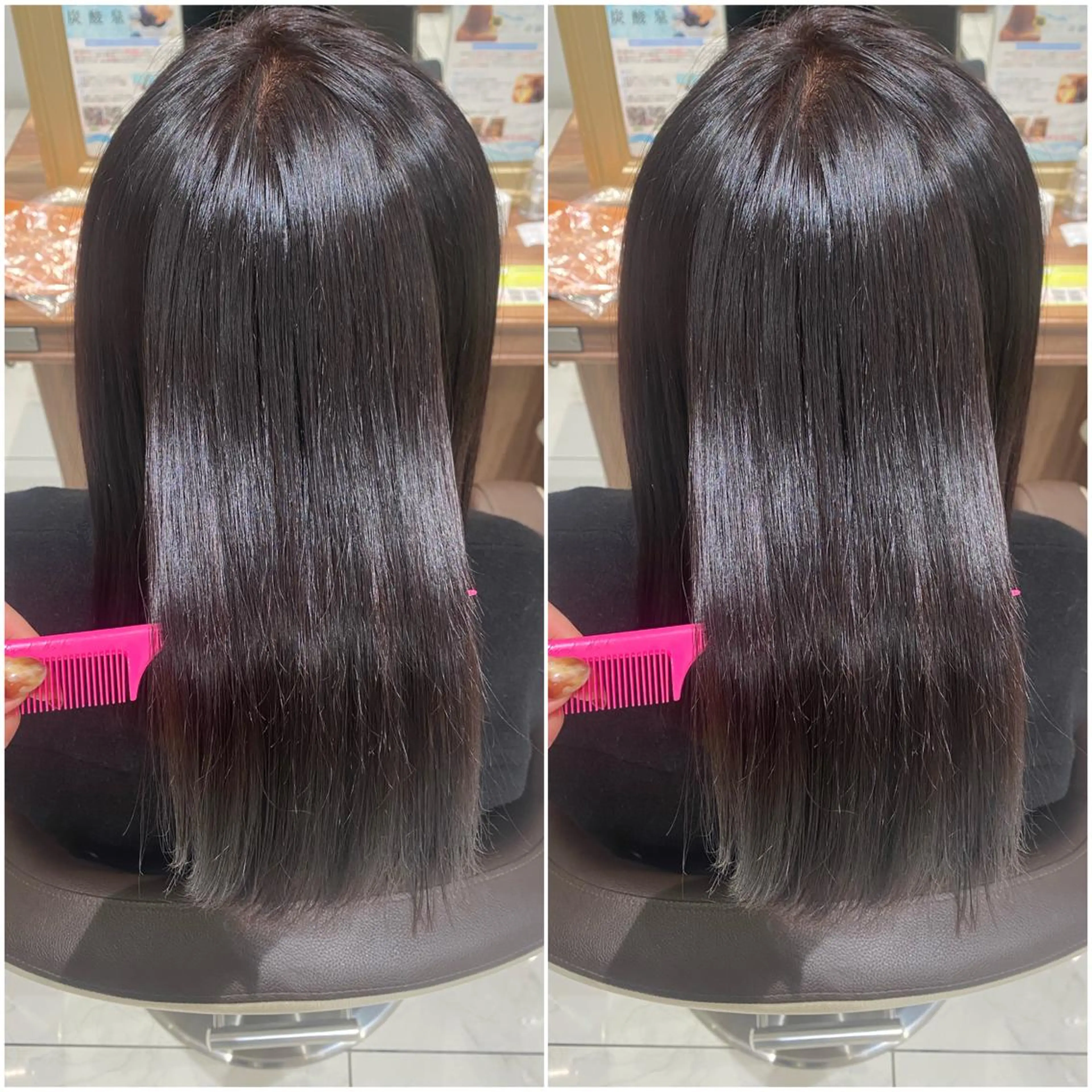 セミロング パーマ カット 縮毛矯正 全席個室　暖色カラー Zina松園優香🌸のヘアスタイル