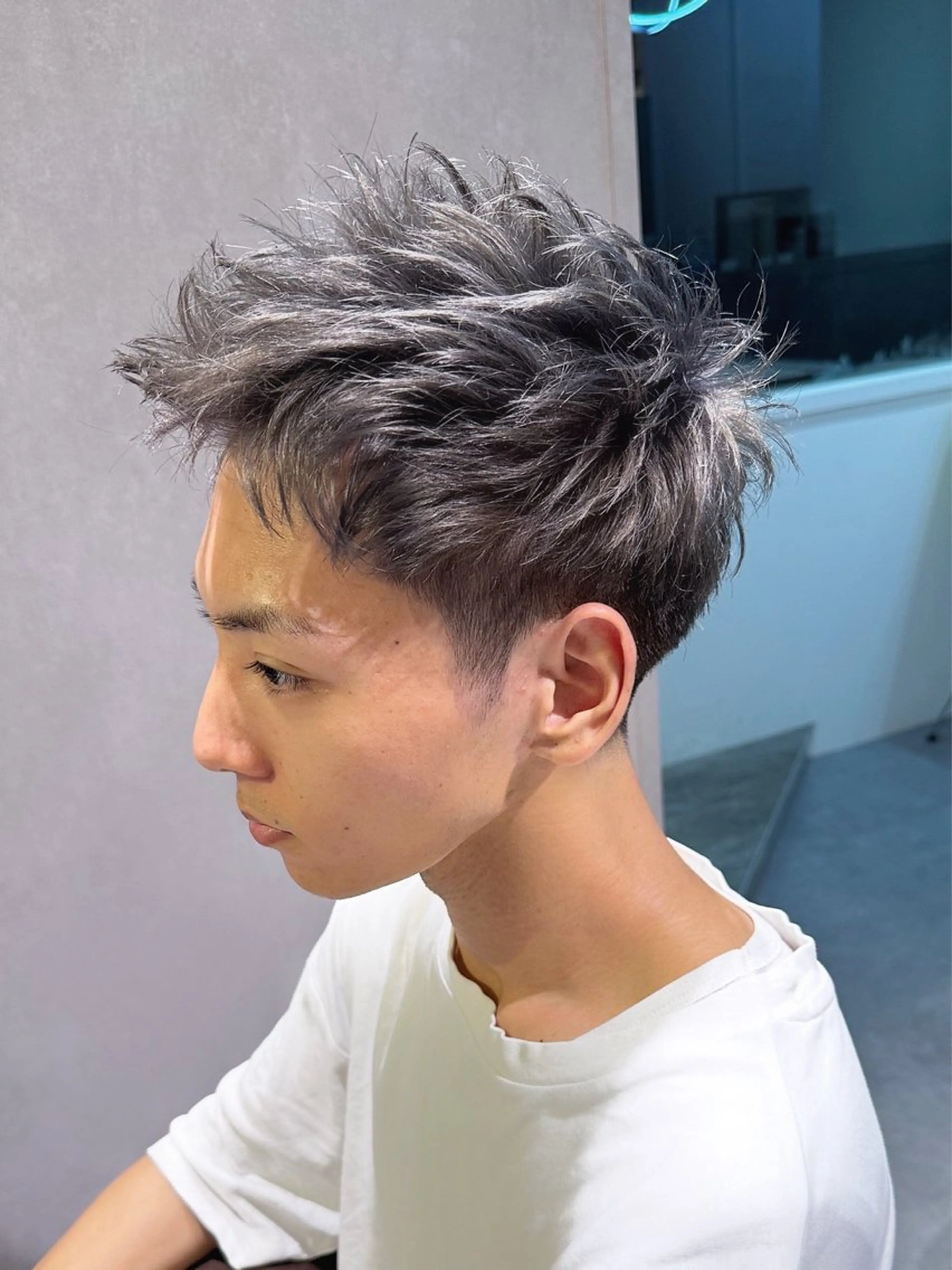 カラー メンズ 濱口 健慎のヘアスタイル