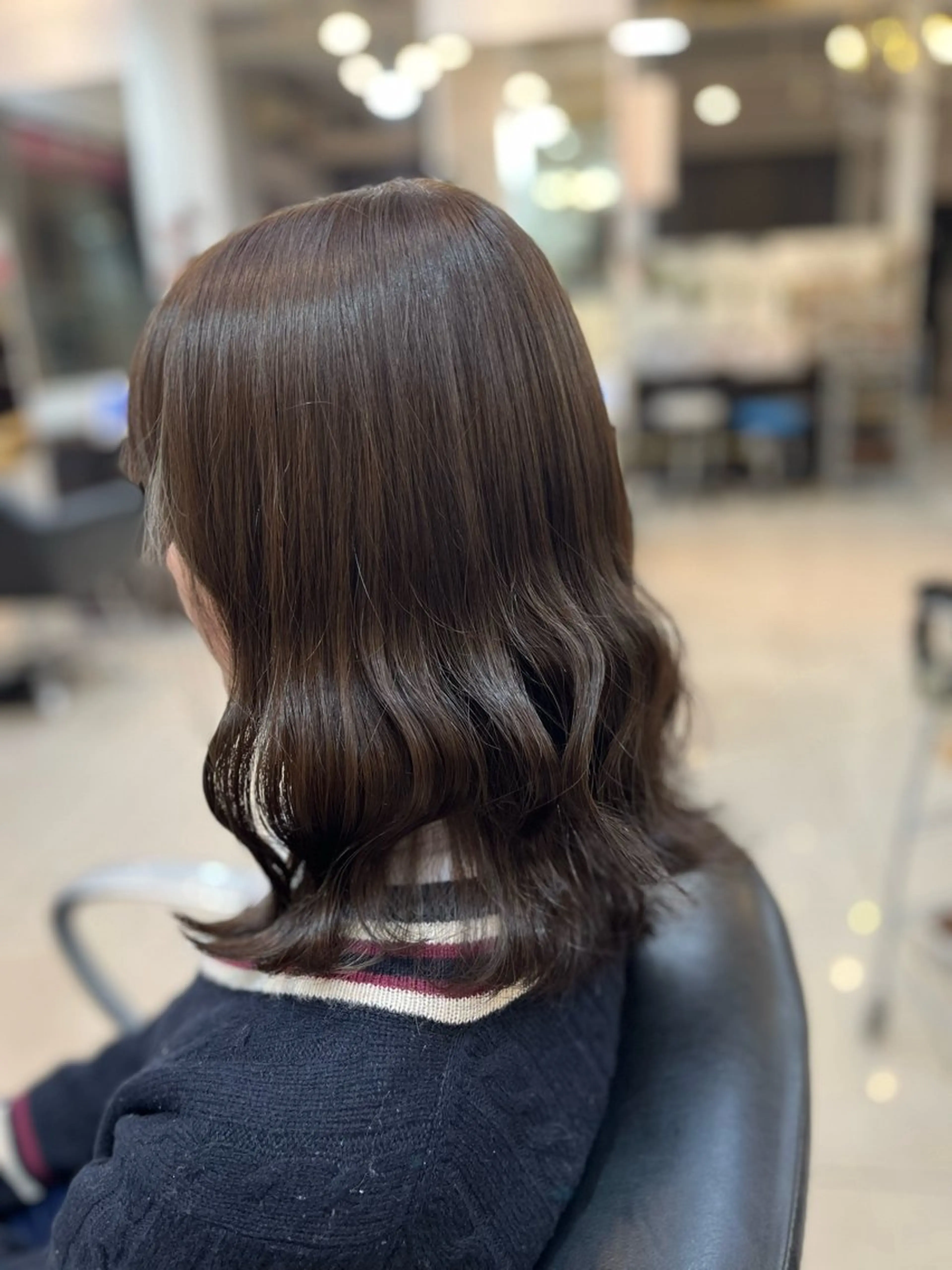 ミディアム カラー ブラウンカラー オリーブブラウン ヘアカラー 🍒 SANA🍒のヘアスタイル