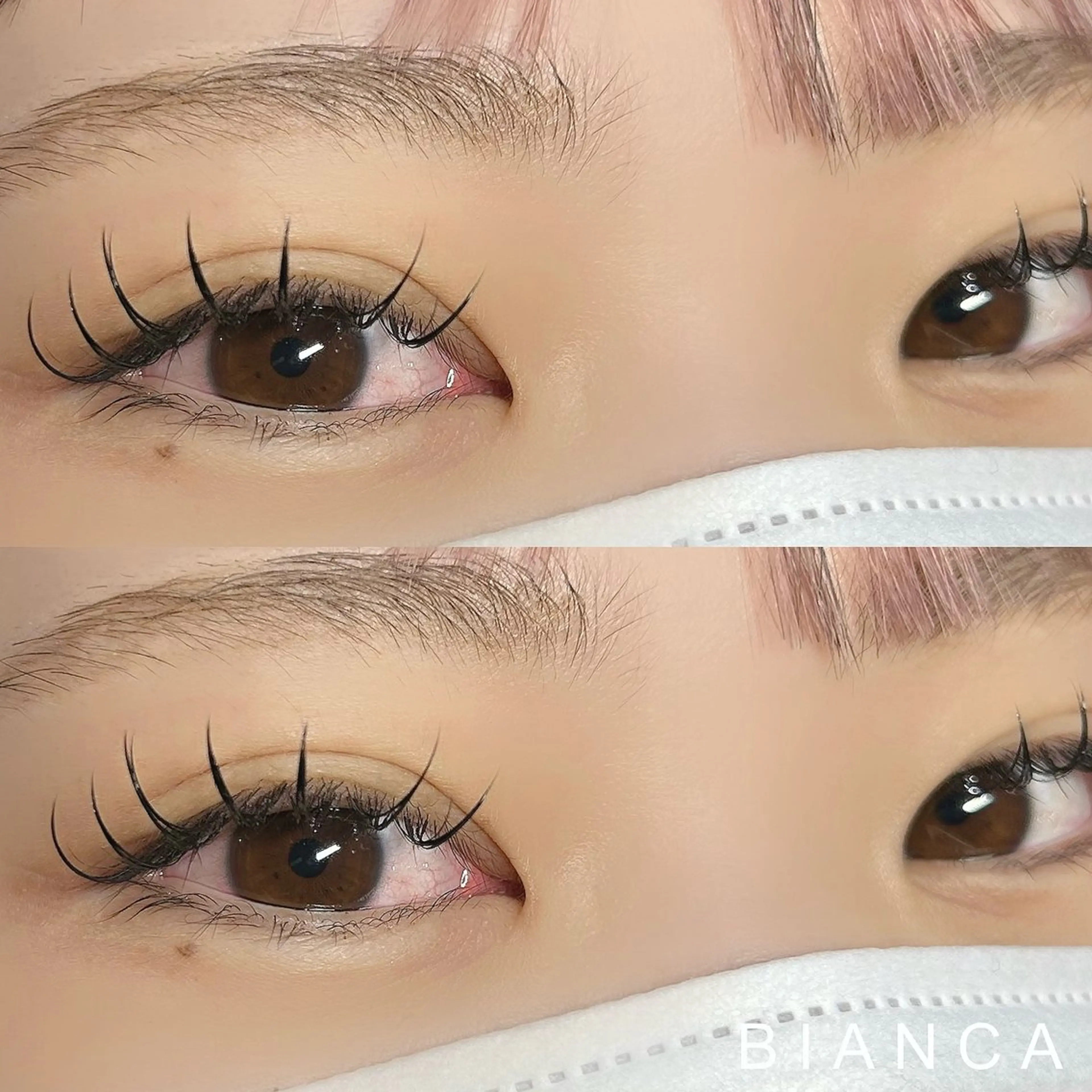 マツエク・マツパ 束感まつ毛 Dカール Bianca 🌺SUZUKIのマツエク・マツパデザイン
