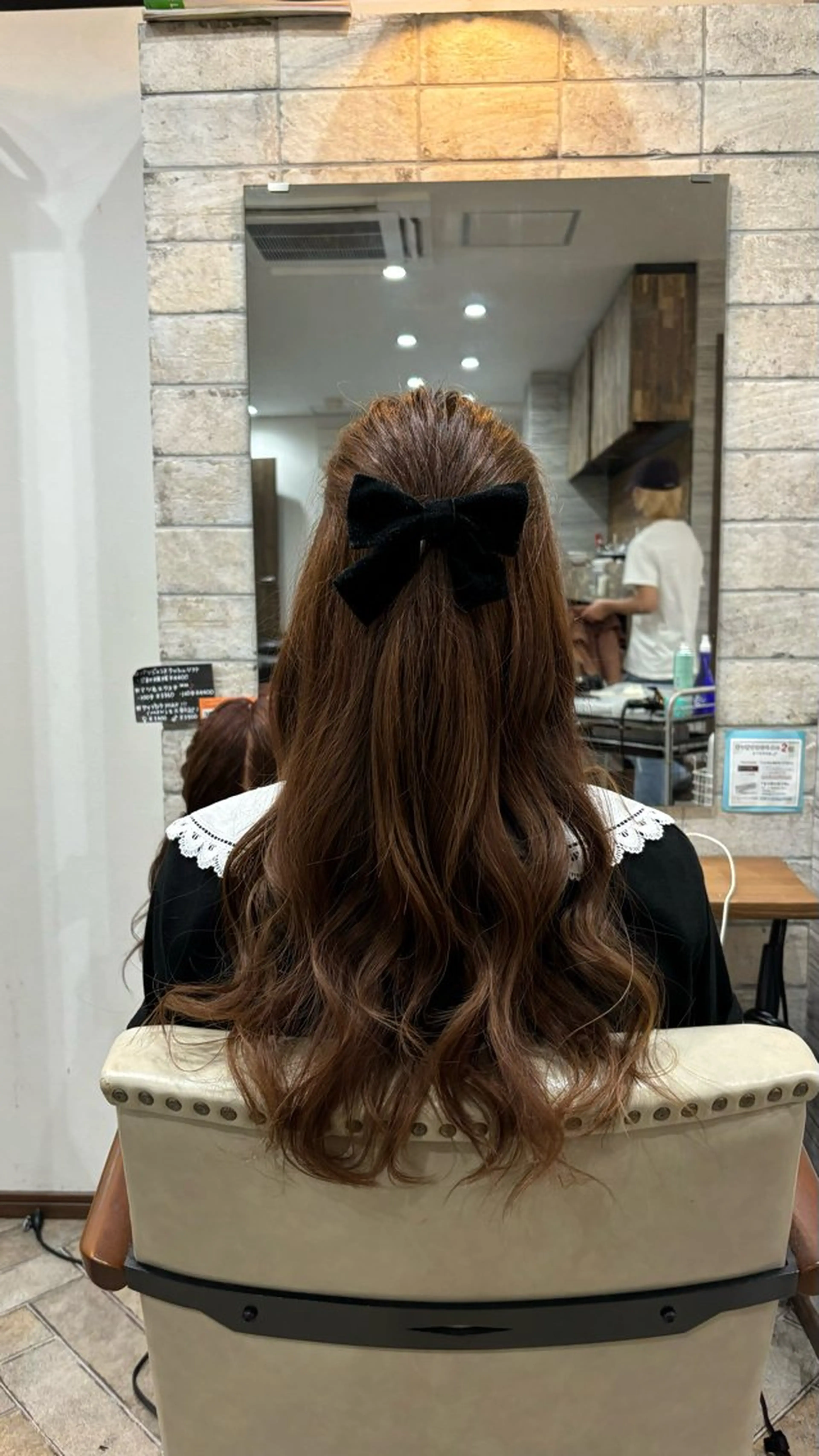 ヘアアレンジ ハーフアップ ブルーJR高槻本店所属・10代20代指名No .1/艶髪カラー特化のヘアスタイル