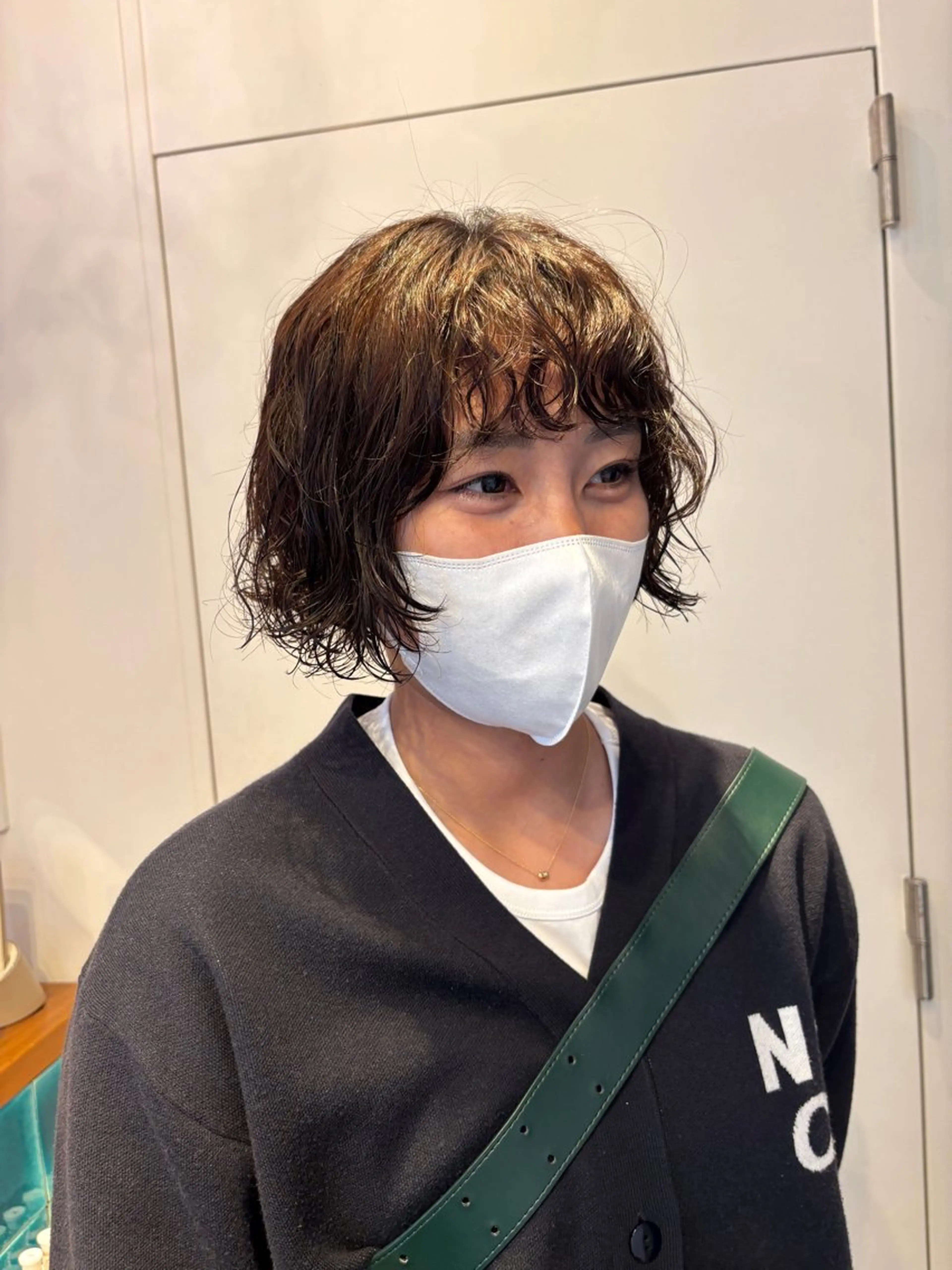 ショート パーマ 韓国ヘア/wカラー レイヤー/RIN🎀のヘアスタイル