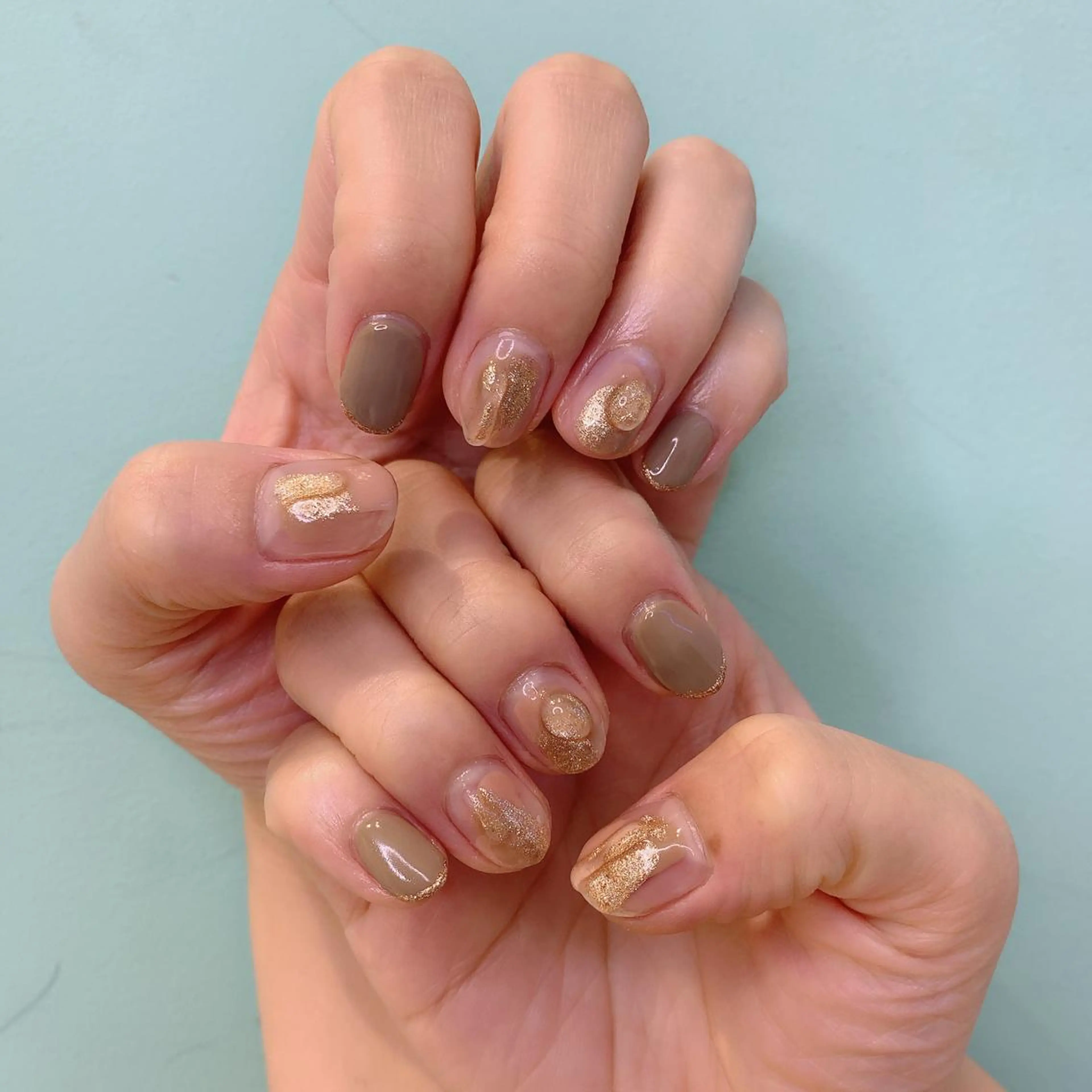 ネイル シンプルネイル 極艶透明感カラー🐰 髪質改善/出雲つぐみのヘアスタイル