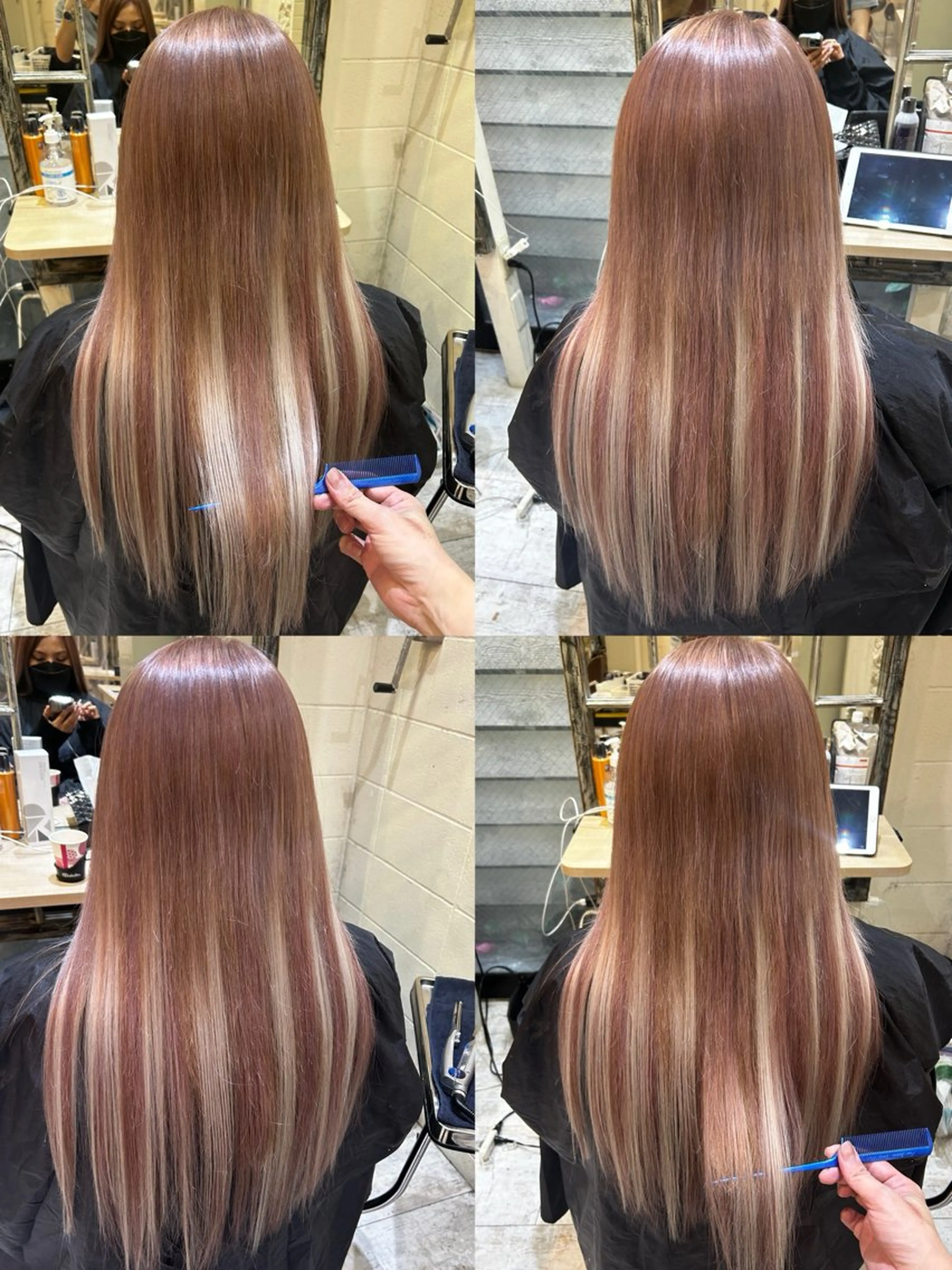 ロング カラー エクステ原宿 シンヤのヘアスタイル