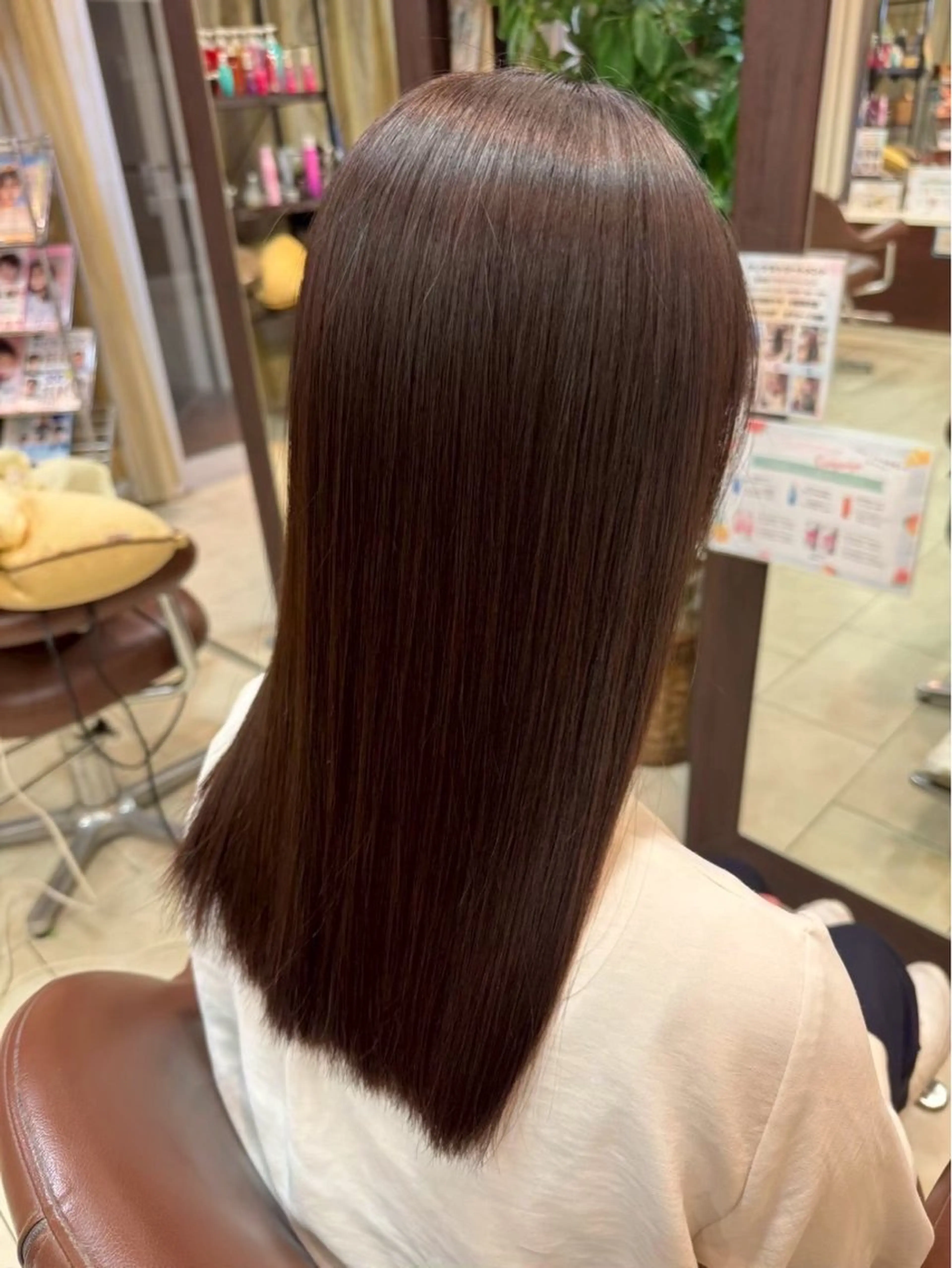 セミロング ヘアカラー トリートメント brace 小笹花純のヘアスタイル