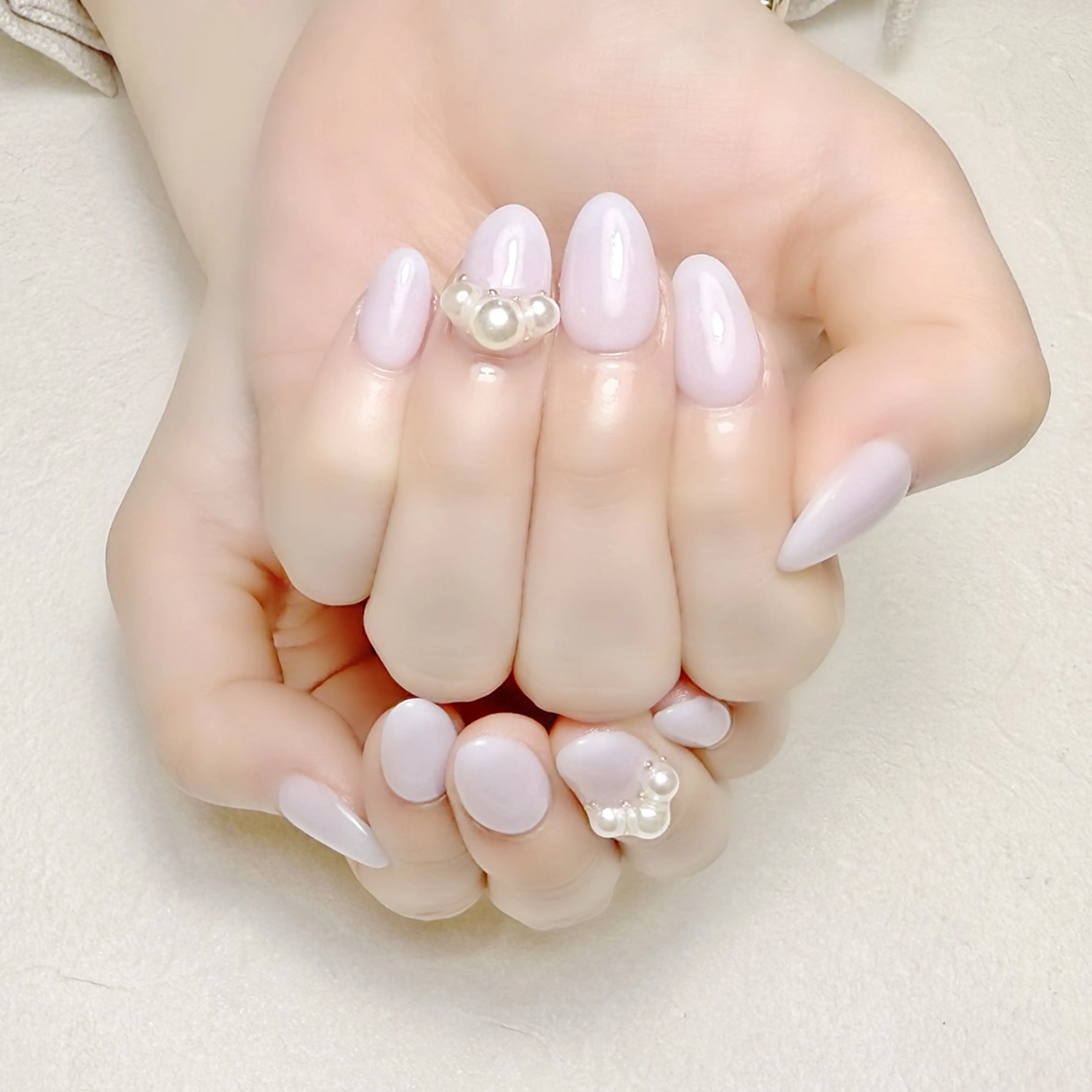 ネイル オフィスネイル ワンカラーネイル 春ネイル rouse nail RISATOのネイルデザイン
