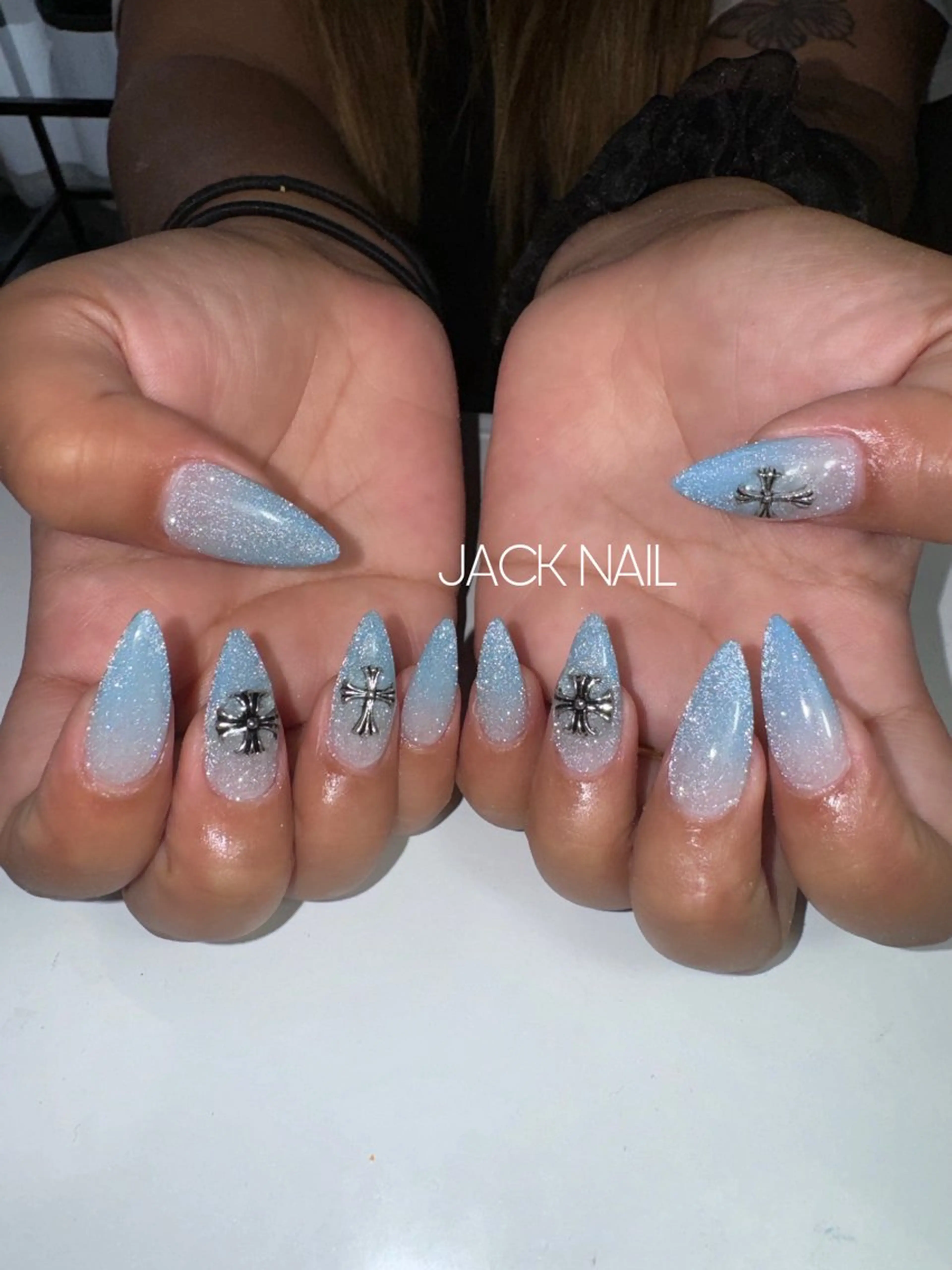 ネイル グラデーション スカルプネイル JACK NAIL 💜Ayakaのネイルデザイン