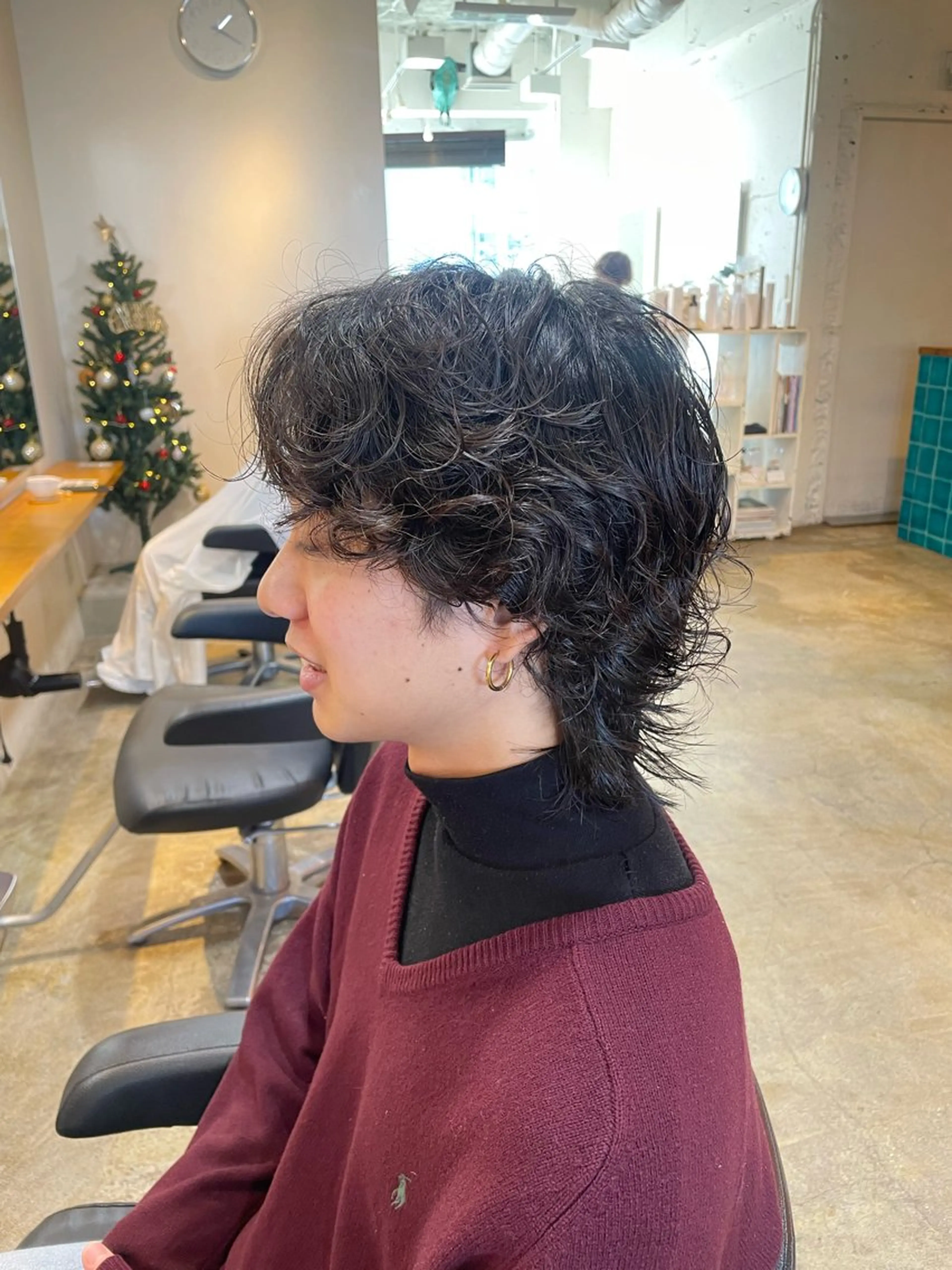 ミディアム パーマ メンズ 韓国ヘア/wカラー レイヤー/RIN🎀のヘアスタイル