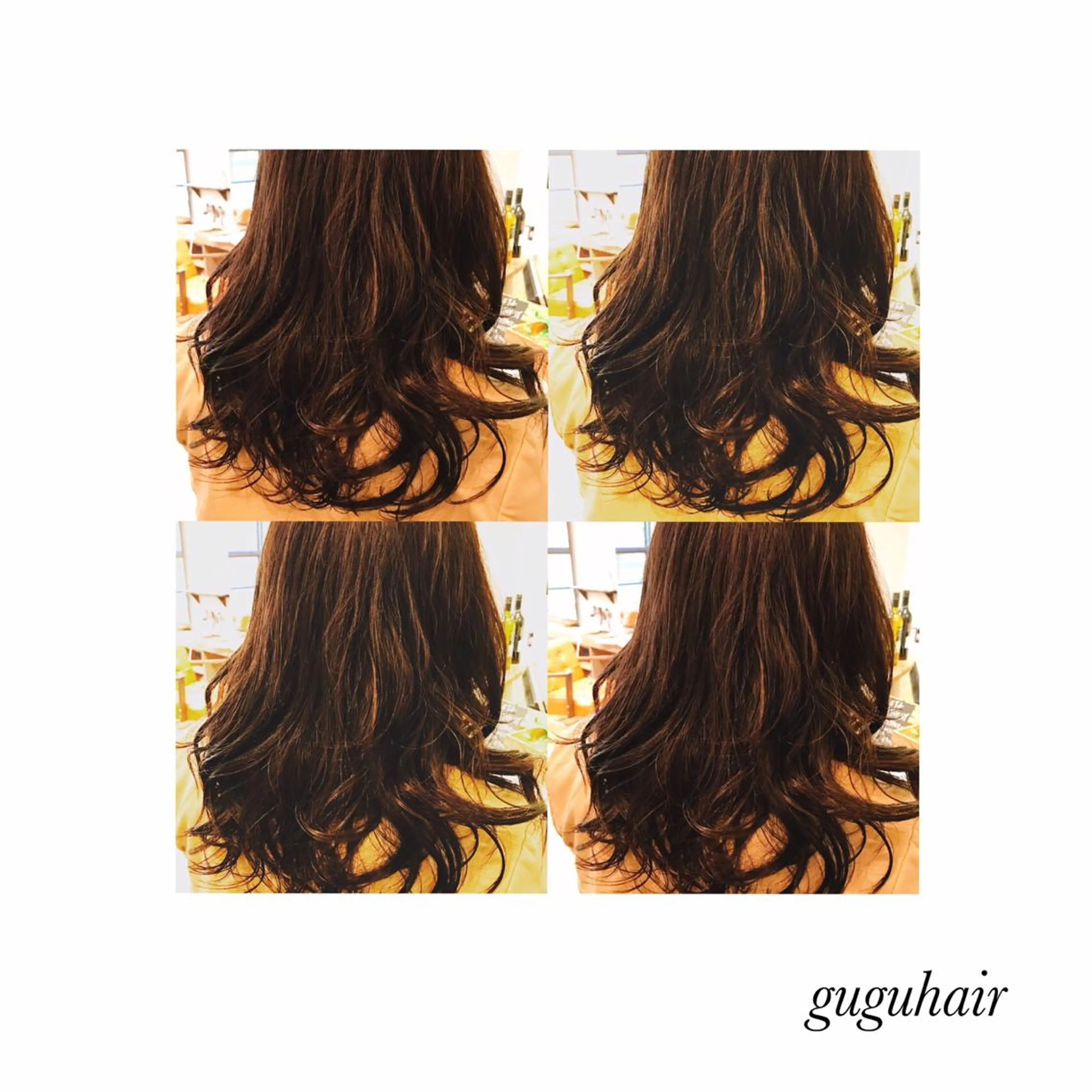 セミロング セミロングパーマ gu gu hair MATSUのヘアスタイル