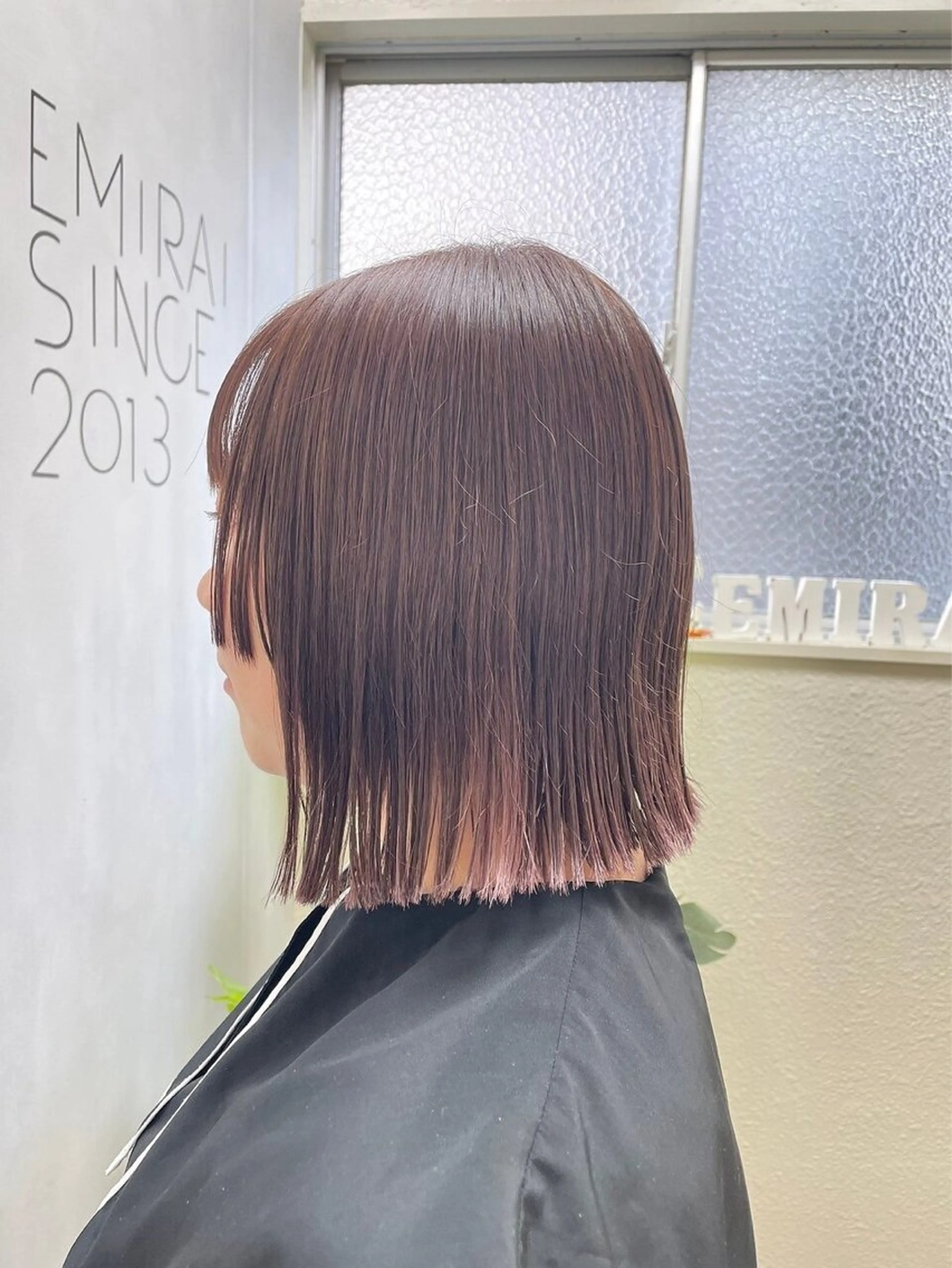 ショート カラー グラデーションカラー ピンクカラー 韓国風ヘア N° emirai 溝の口のヘアスタイル